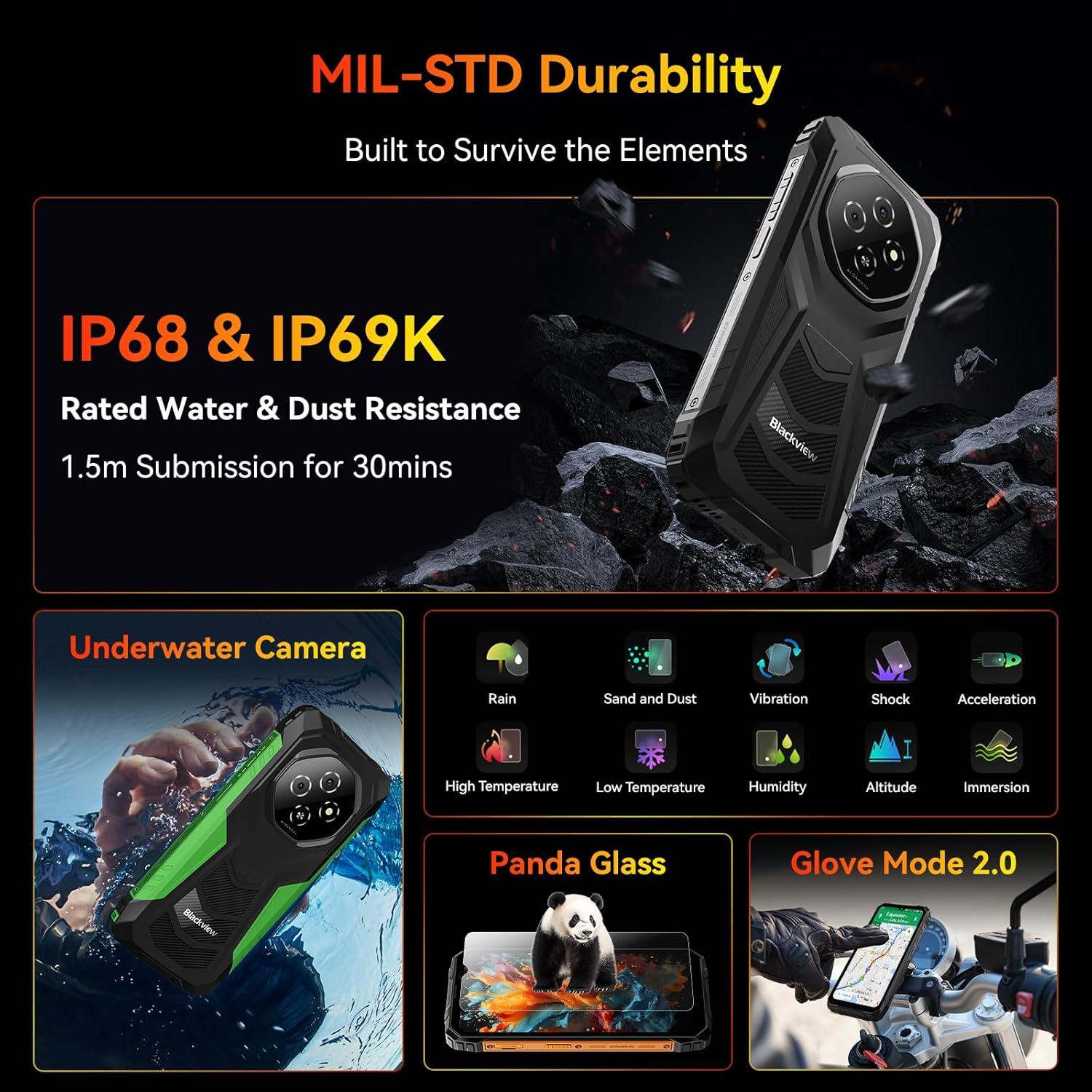 Teléfono Rugerizado Blackview Fort 1 6.56" 18GB+256GB 10000mAh