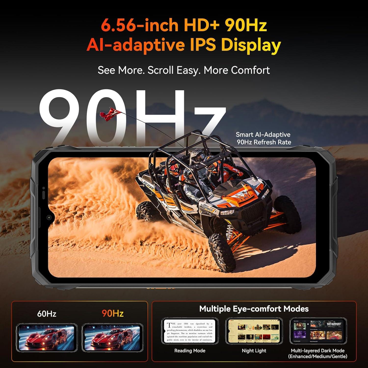 Teléfono Rugerizado Blackview Fort 1 6.56" 18GB+256GB 10000mAh