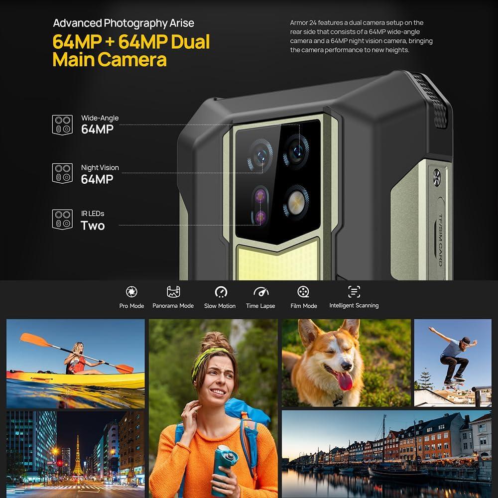 Ulefone Armor 24 Teléfono Resistente 22000mAh 24GB RAM 256GB