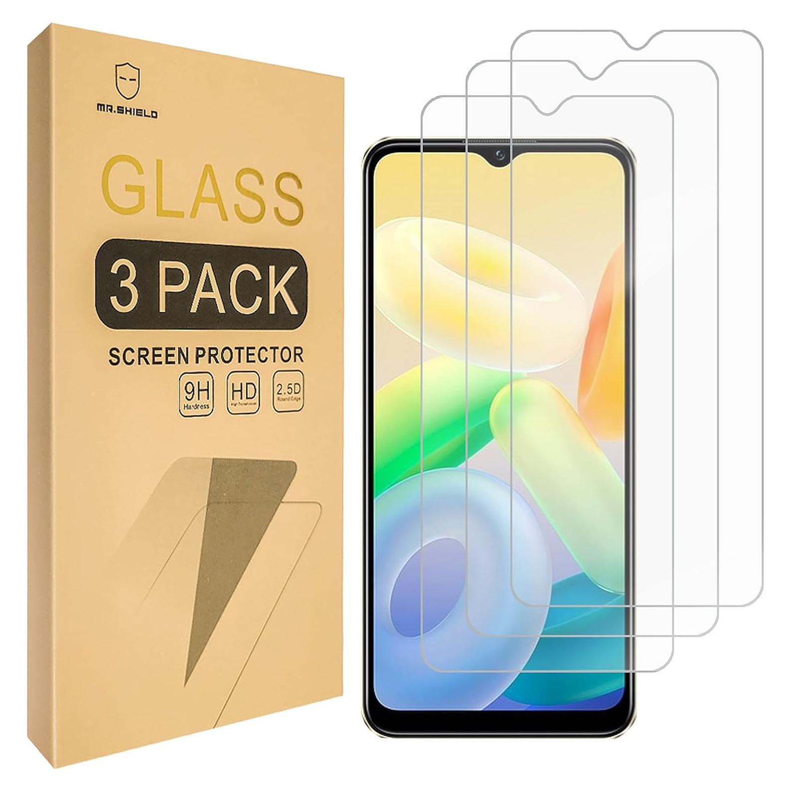 Mr.Shield Protector de Pantalla Vidrio Templado Vivo Y16 3 PCS