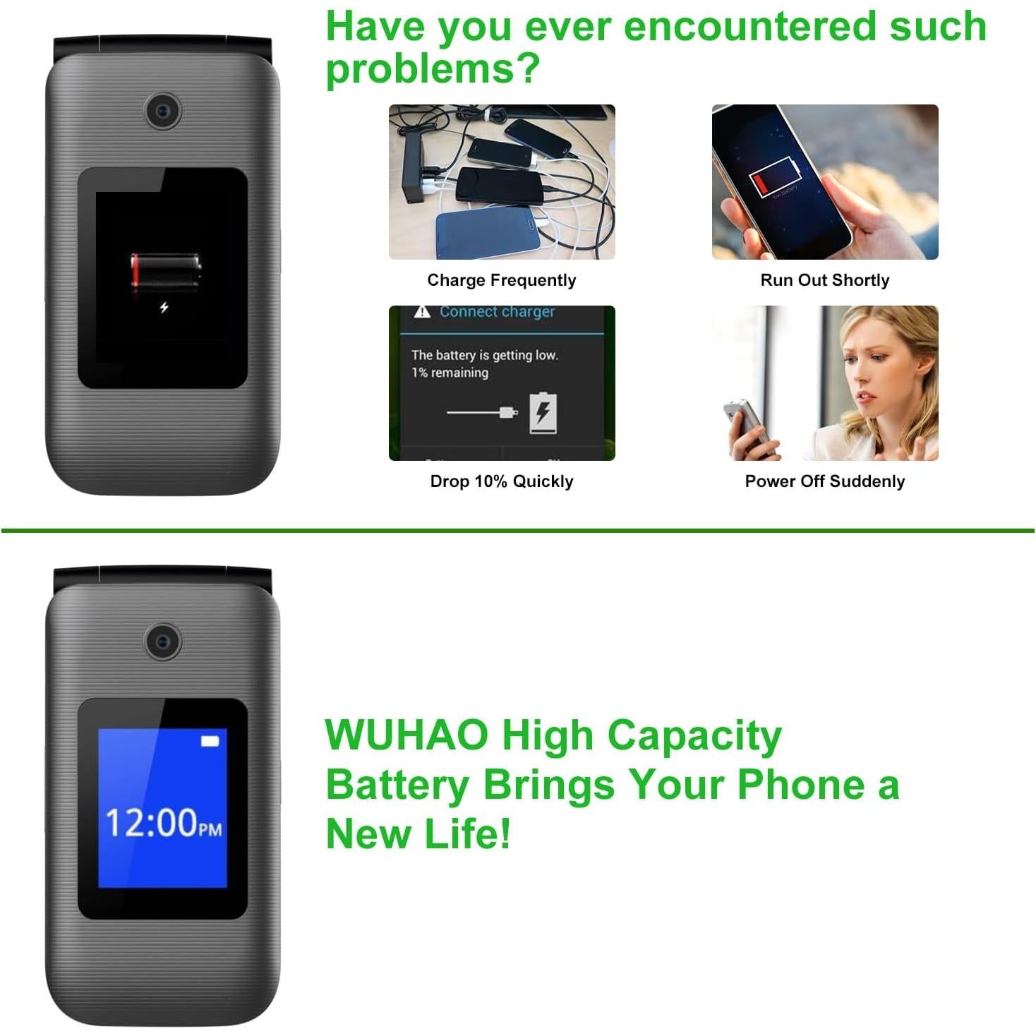 Batería de Reemplazo WUHAO CPLD-442 para Coolpad Belleza 1520mAh