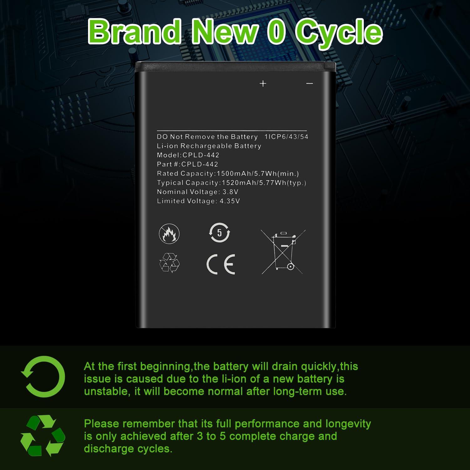 Batería de Reemplazo WUHAO CPLD-442 para Coolpad Belleza 1520mAh