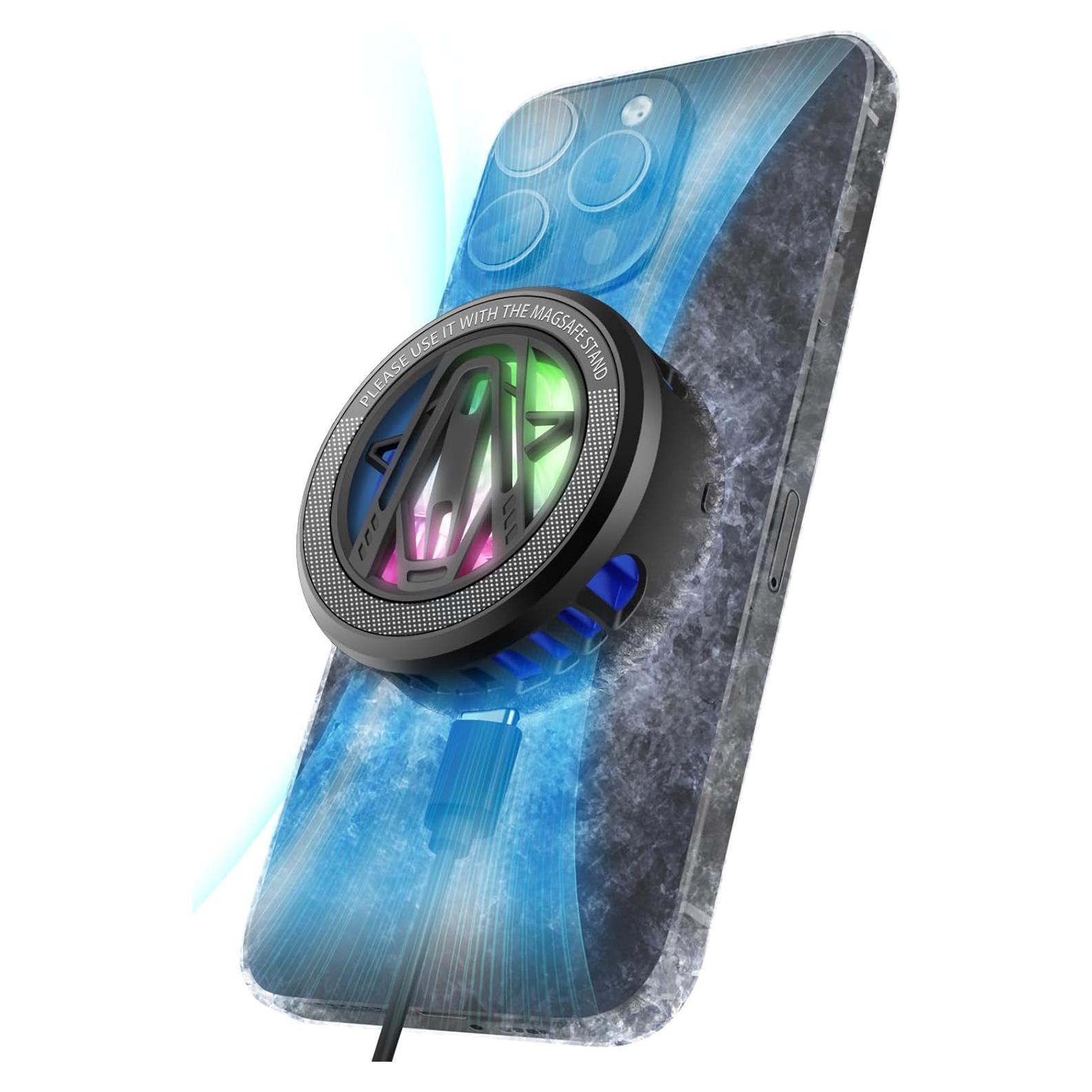 Cargador Inalámbrico Maledan Qi2 15W con Enfriador para iPhone