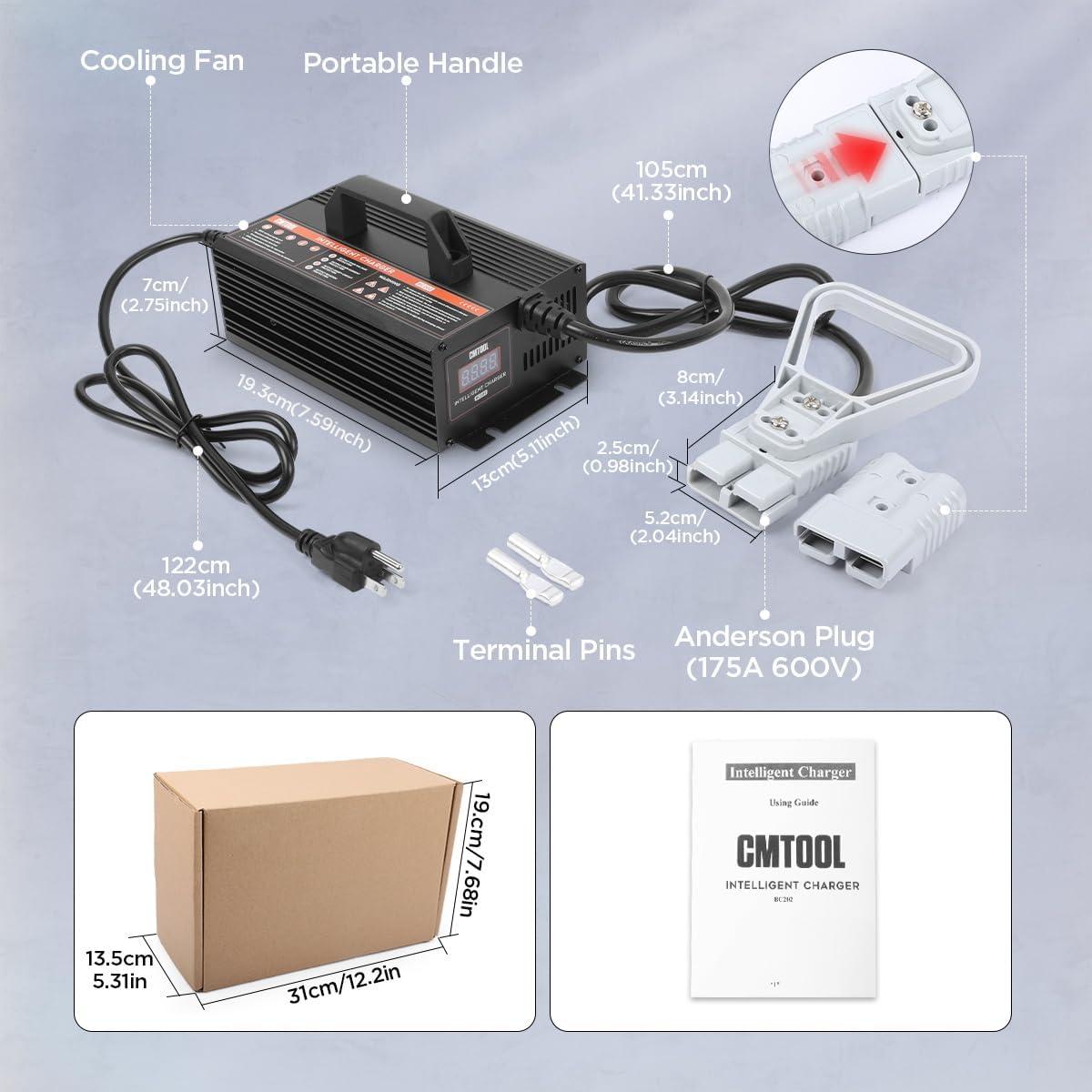 Cargador de Batería Inteligente CMTOOL 24V 20A Automático