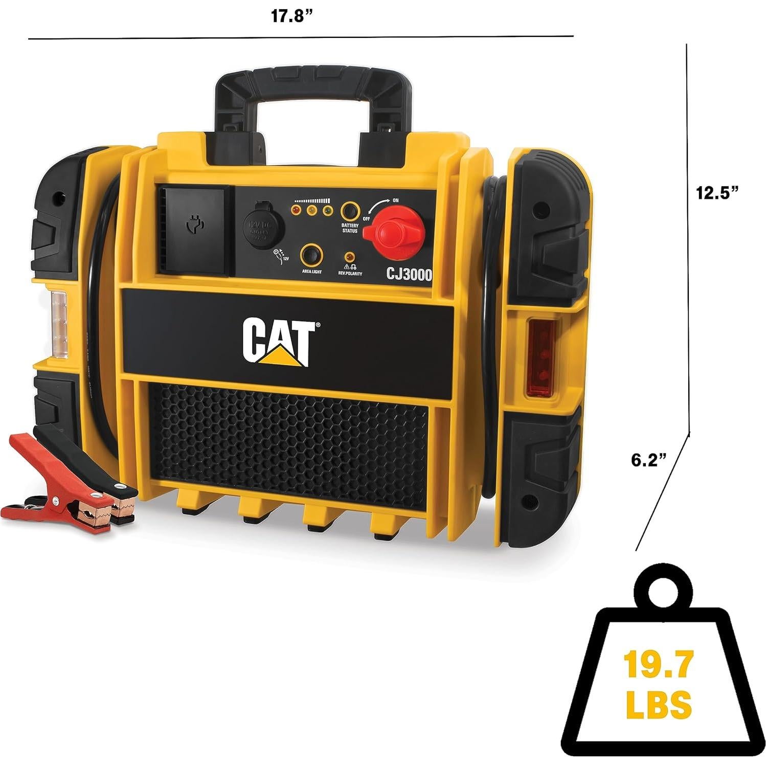 Arrancador de Batería CAT CJ3000 2000A Pico 1000A Instantáneo