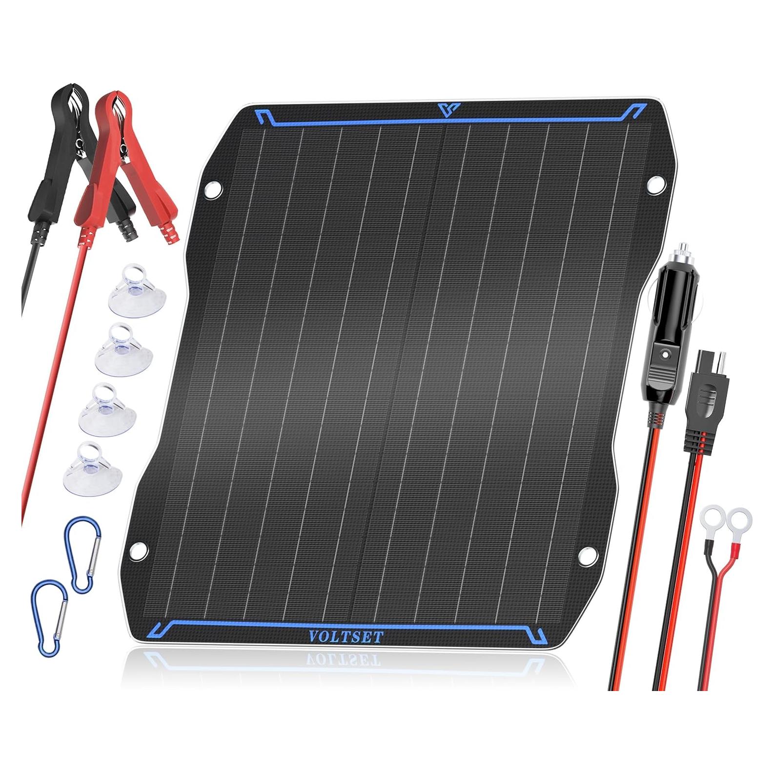 Cargador Solar 20W Voltset 12V Flexible Impermeable