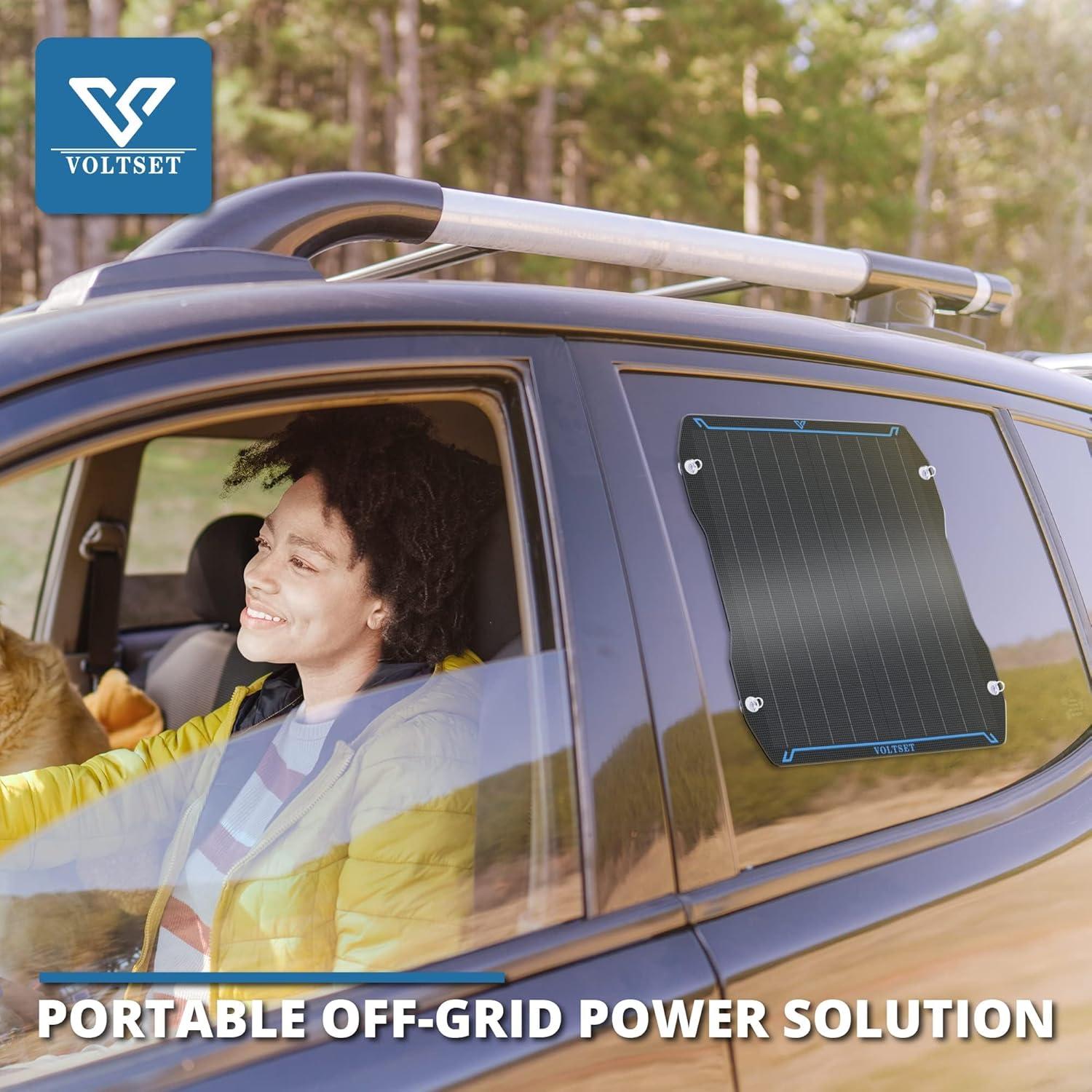 Cargador Solar 20W Voltset 12V Flexible Impermeable