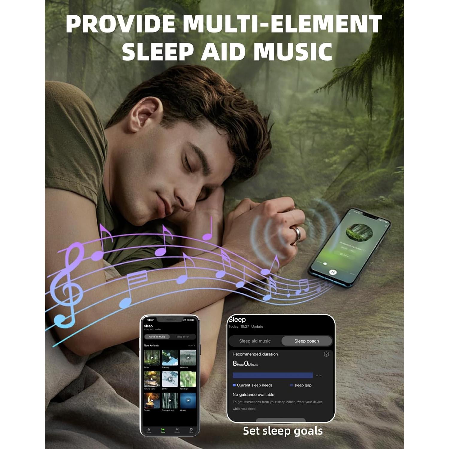 Anillo Inteligente Mexlyca Fitness Plata 8# Monitoreo Salud