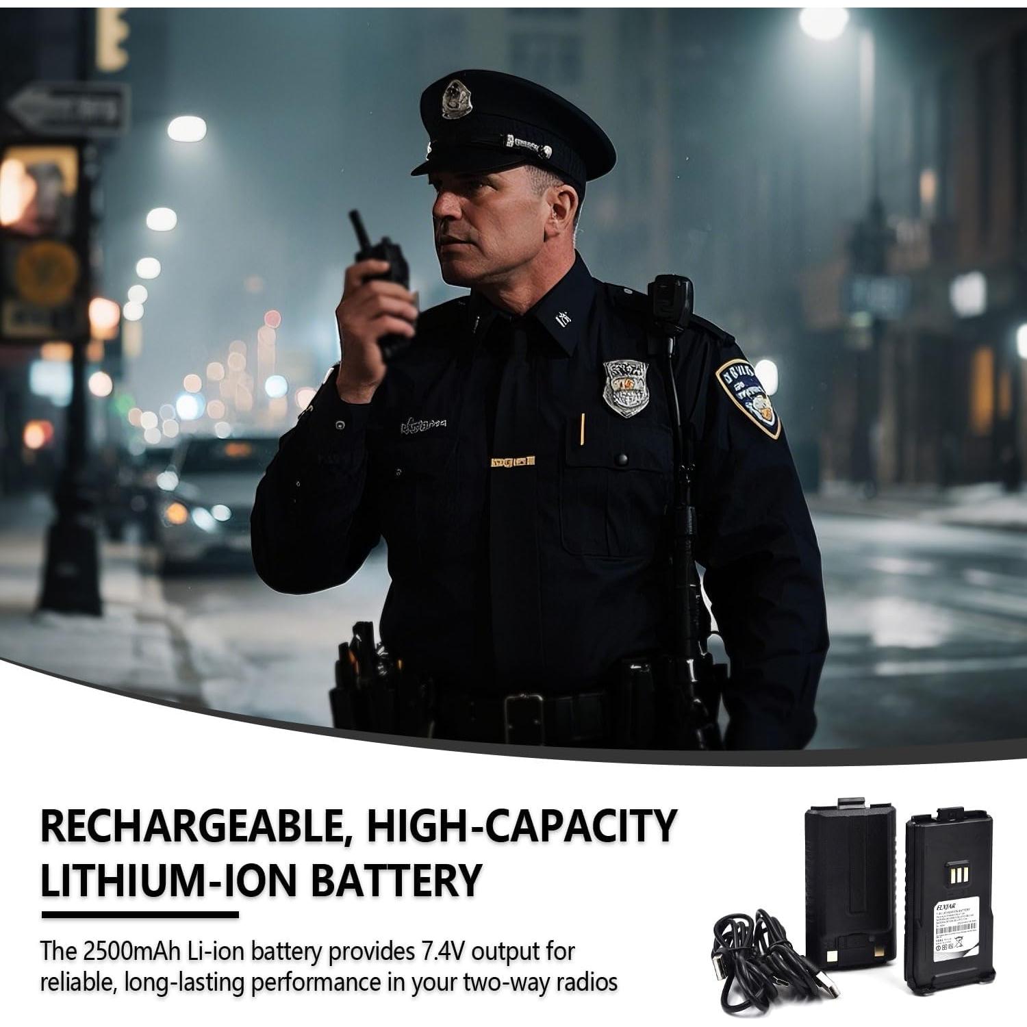 Paquete de 2 Baterías Li-ion 7.4V 2500mAh USB-C elxjar