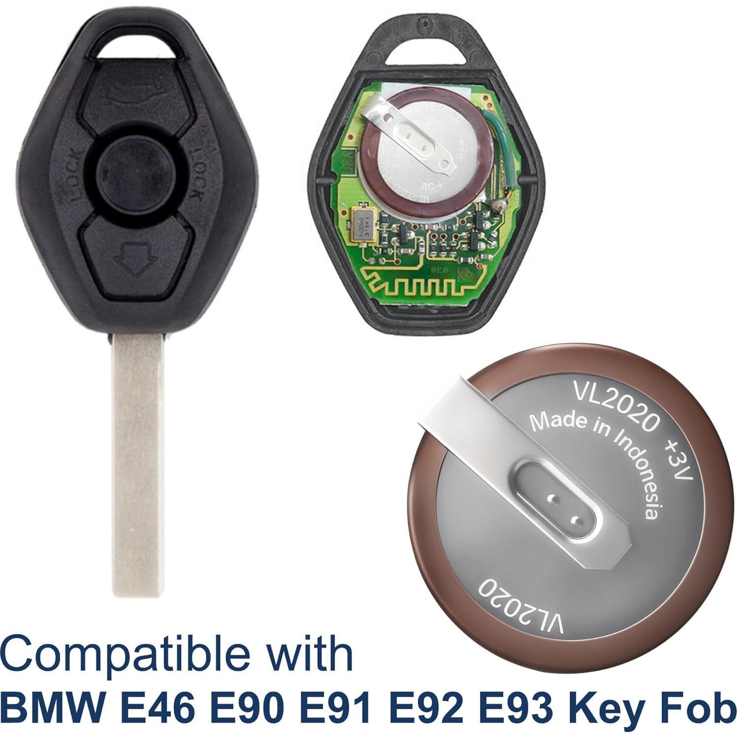 Batería HQRP VL2020 para Llave BMW E46 E90 E91 E92 3V