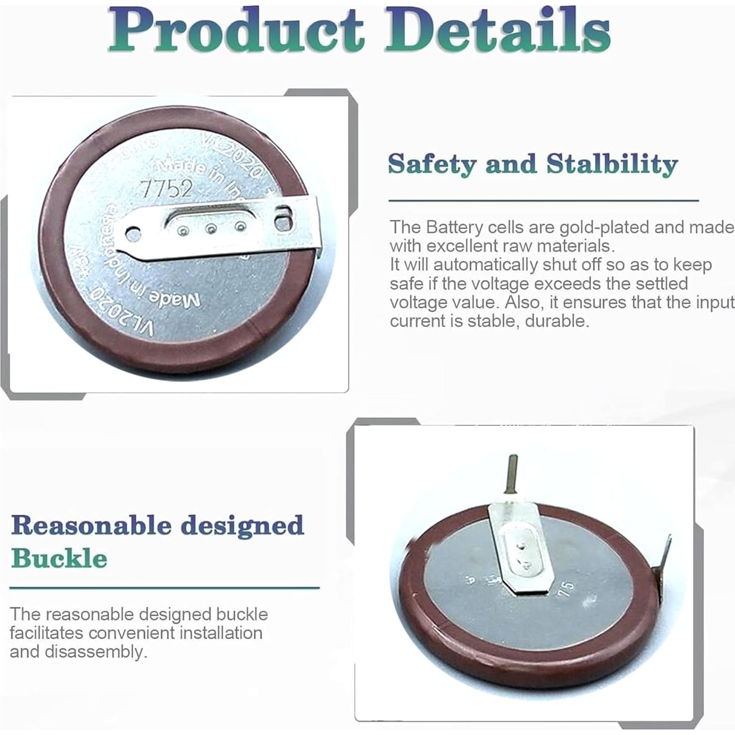 Batería VL2020 2PCS para Llave BMW 1, 3, 5, 6, 7 Series