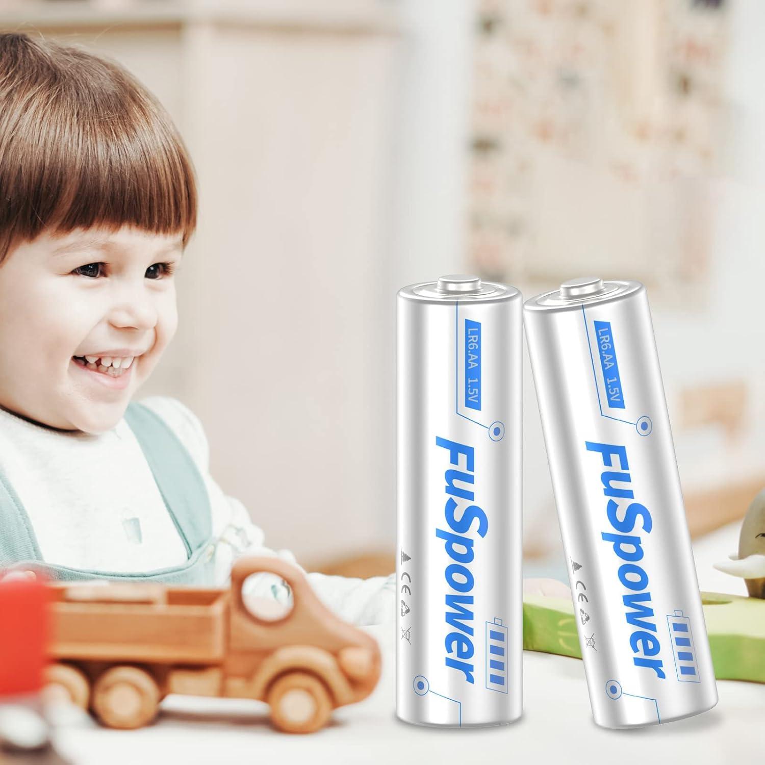 Baterías Alcalinas AA 1.5V Fuspower 25 Piezas LR6