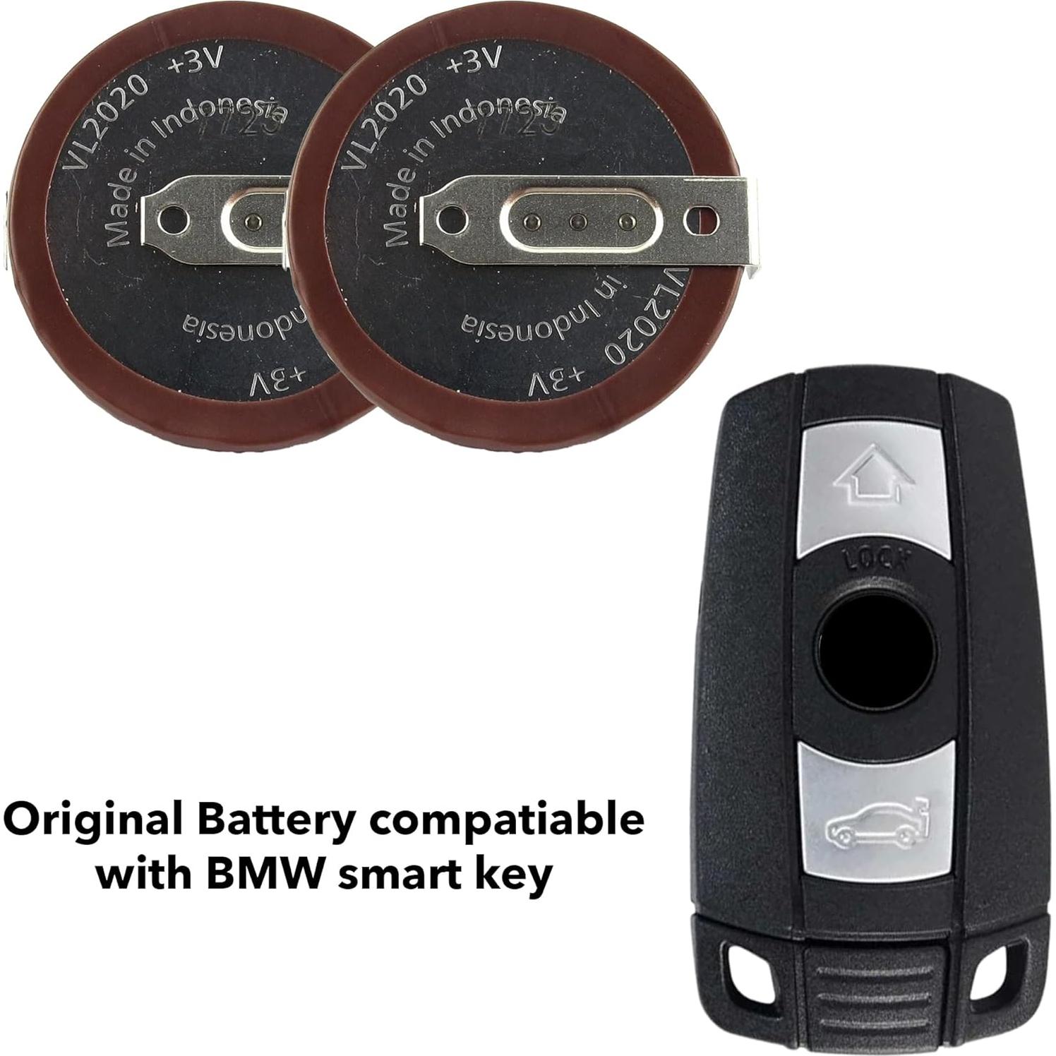 Paquete de 2 Baterías VL2020 para Llave BMW 3V 90 Grados