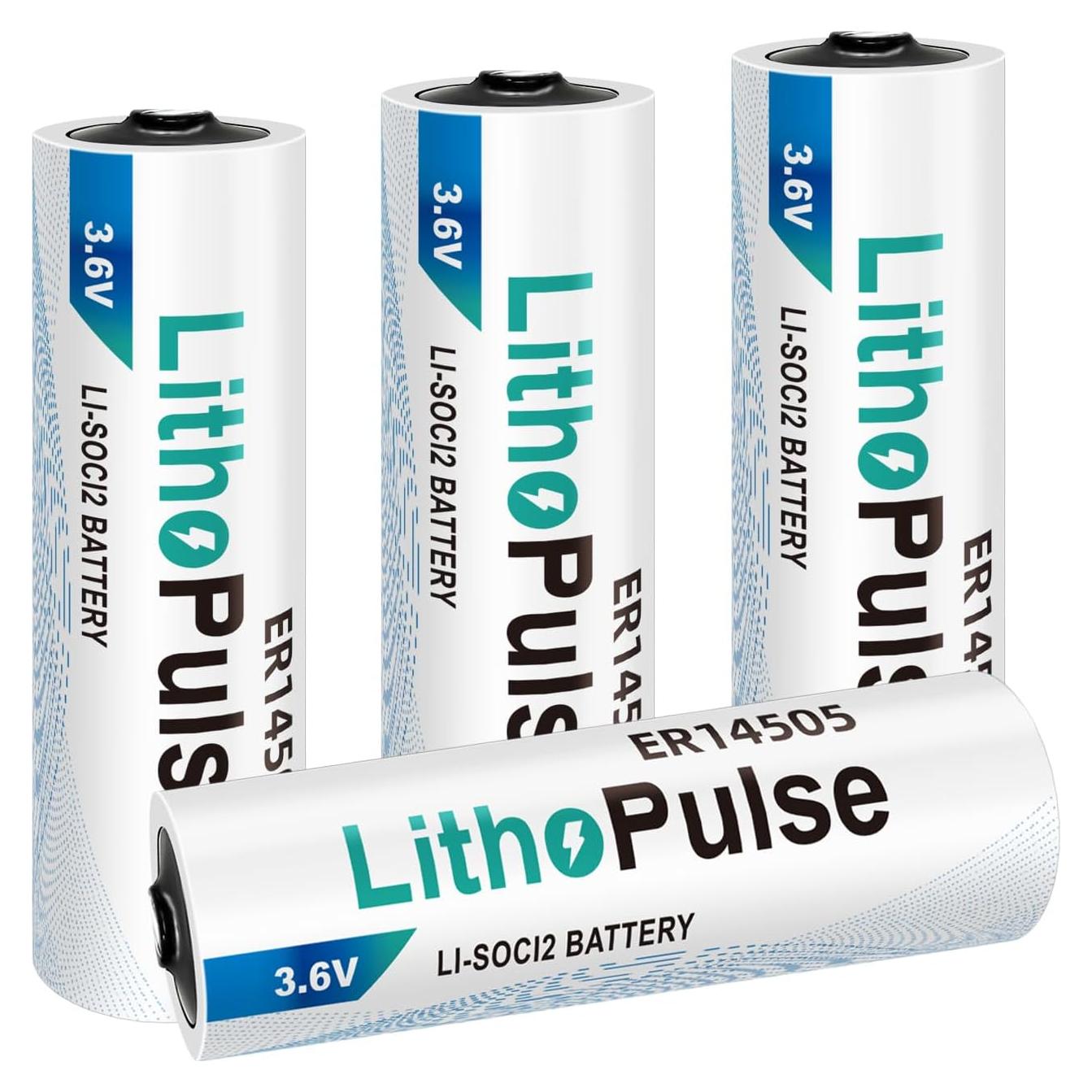 Paquete de 4 Baterías de Litio ER14505 3.6V AA 2700mAh