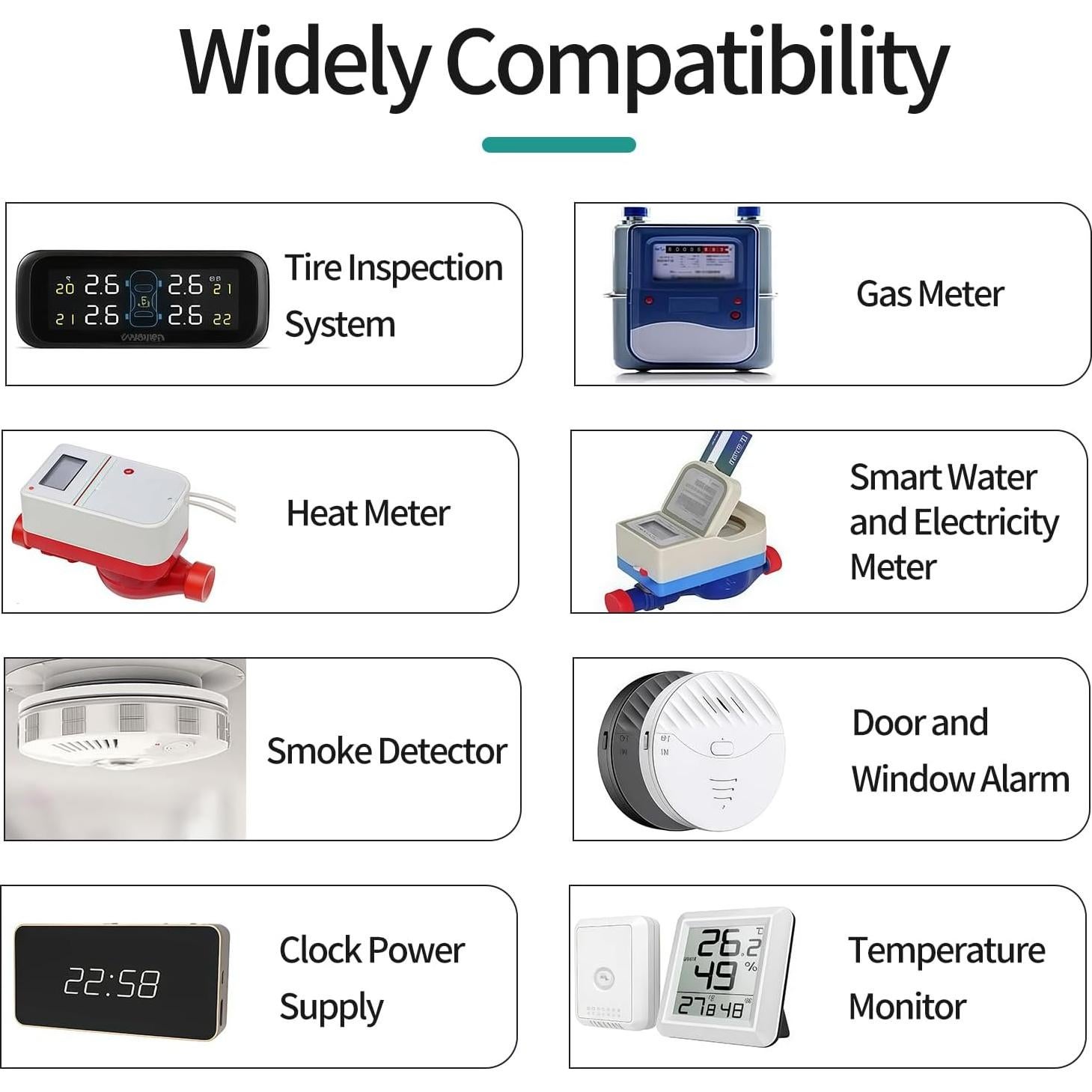 Paquete de 4 Baterías de Litio ER34615 D 3.6V 19000mAh