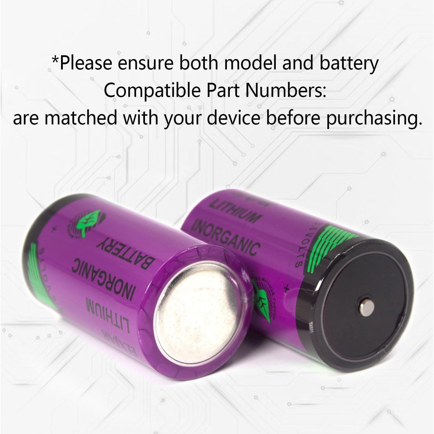 Batería de Litio No Recargable elxjar TL-5930 3.6V 19Ah 2-Pack