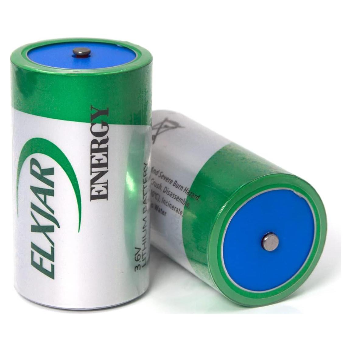 Baterías de Litio elxjar XL-205F 3.6V 19000mAh Tamaño D 2-Pack