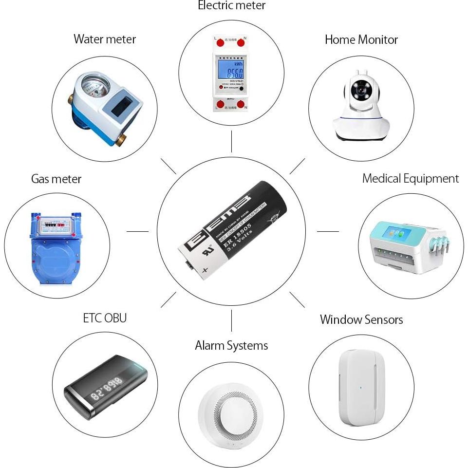 Batería de Litio No Recargable EEMB ER18505 3.6V 4100mAh