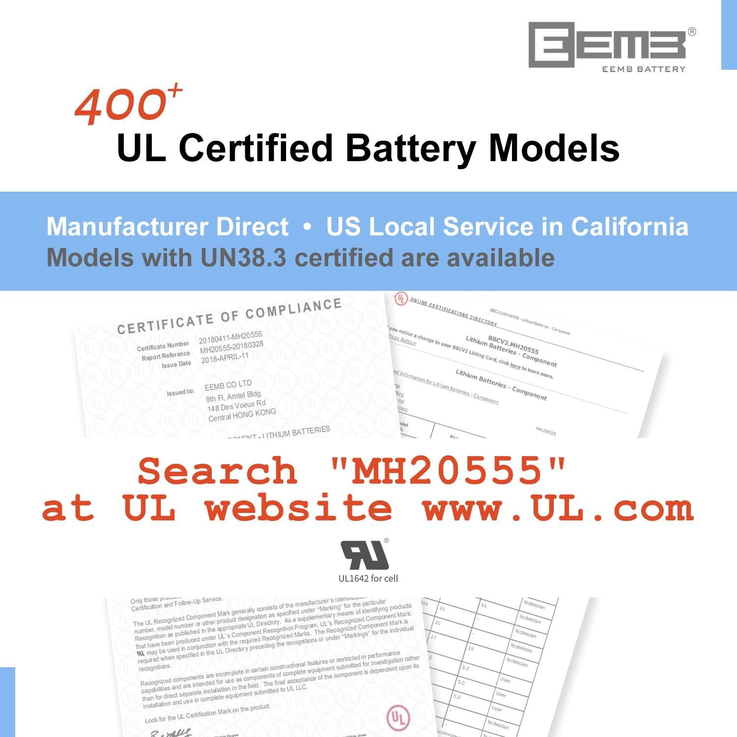 Batería de Litio No Recargable EEMB ER18505 3.6V 4100mAh