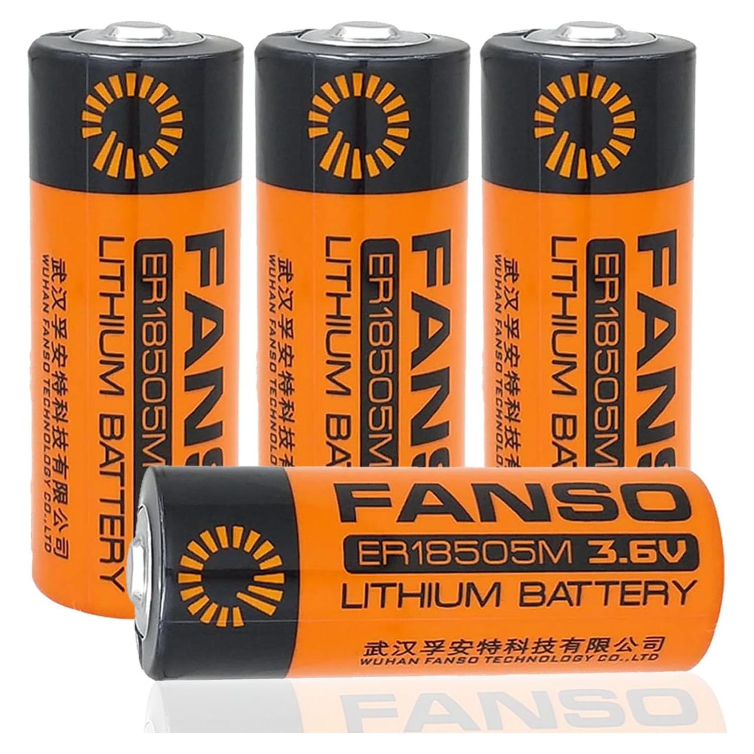 Paquete de 4 Baterías de Litio No Recargables 3.6V 3500mAh ER18505M
