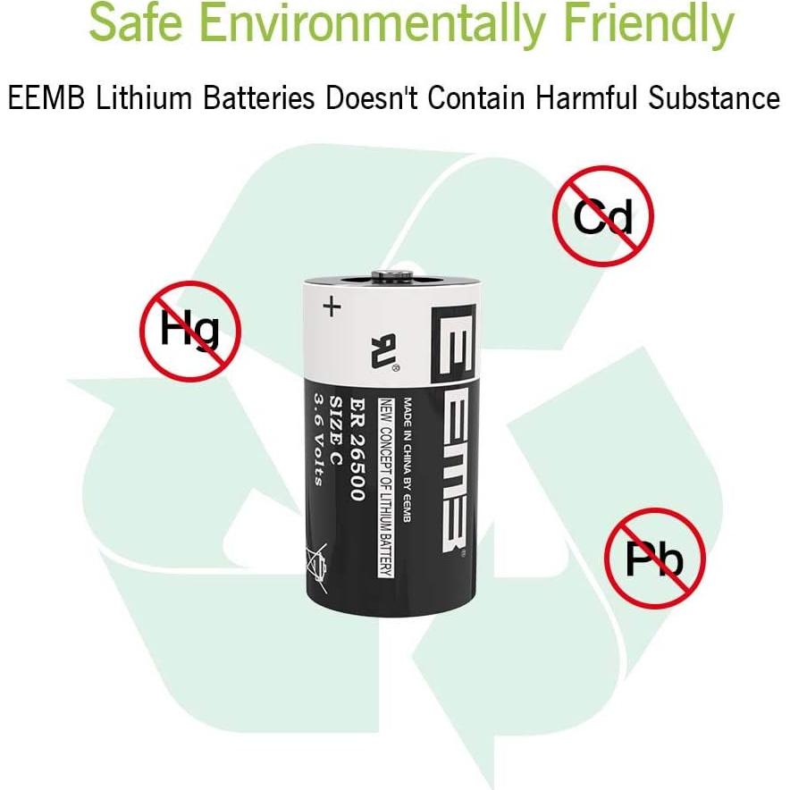Batería de Litio C EEMB ER26500 3.6V 9000mAh No Recargable
