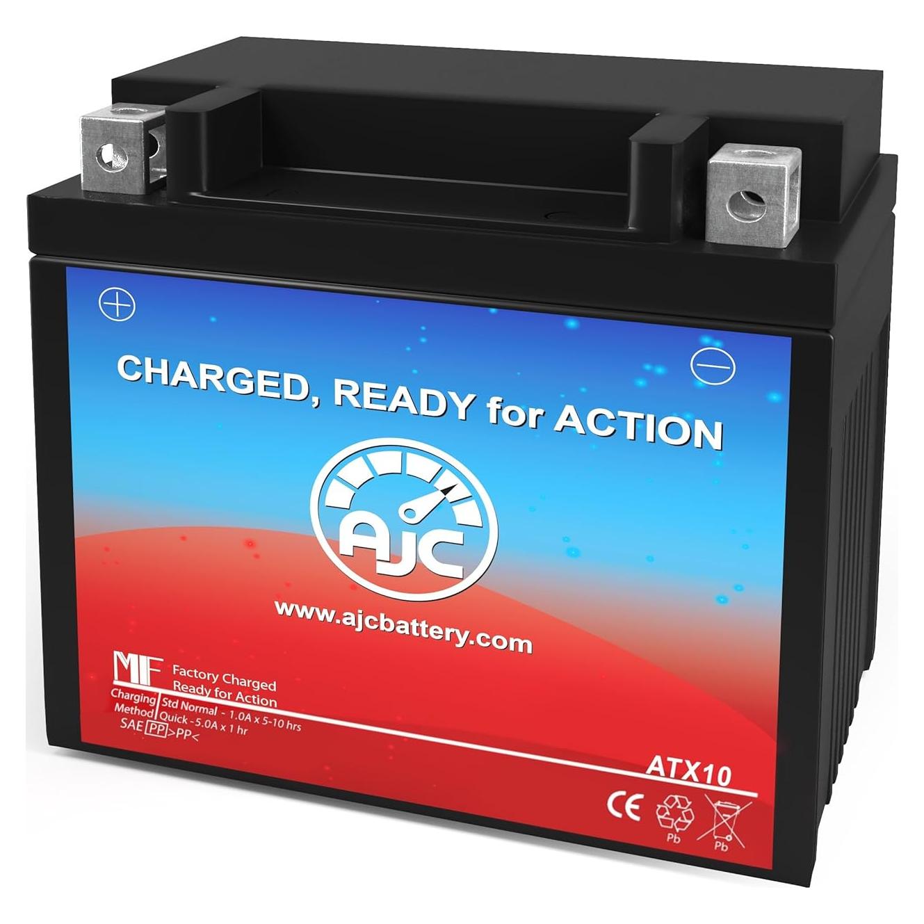 Batería AJC Powersports 12V 3.72kg Modelo AJC-PS-ATX10