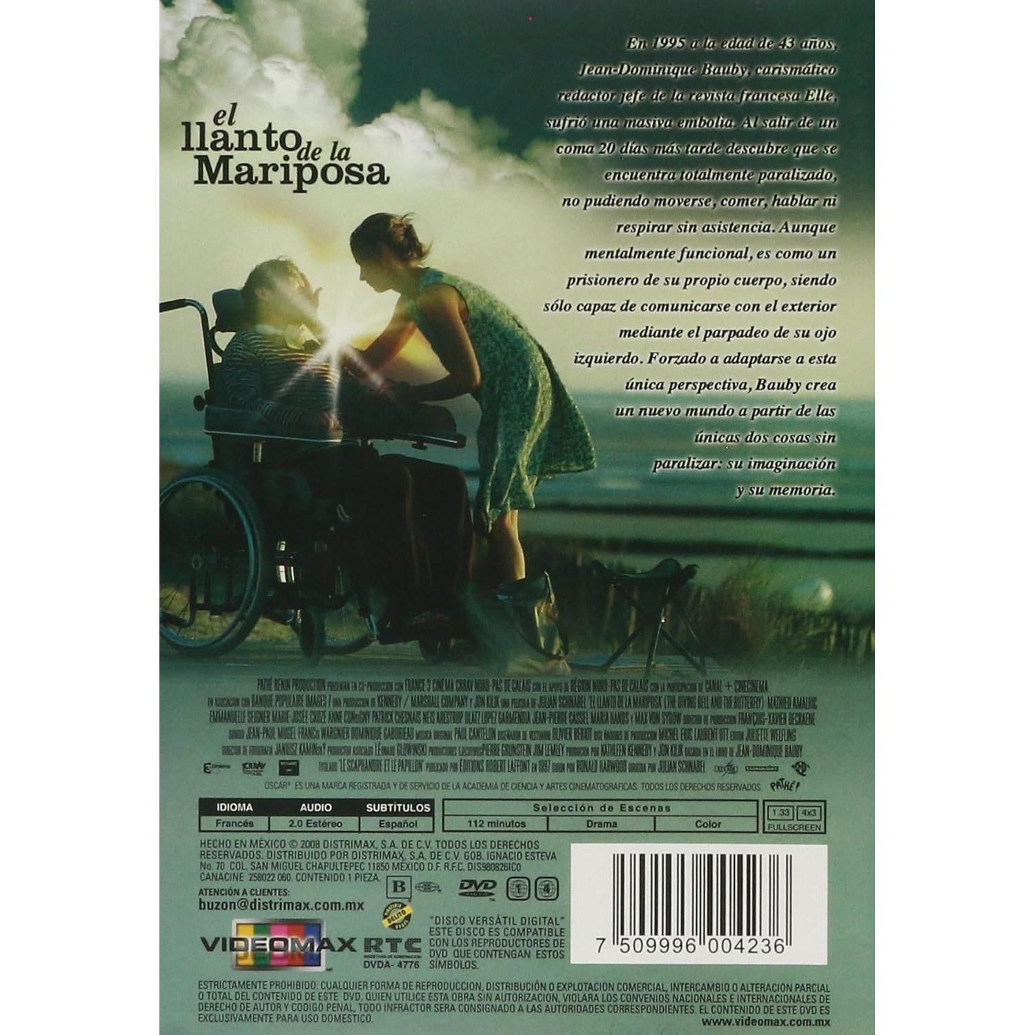 La Campana de Buceo y la Mariposa DVD Importado Español