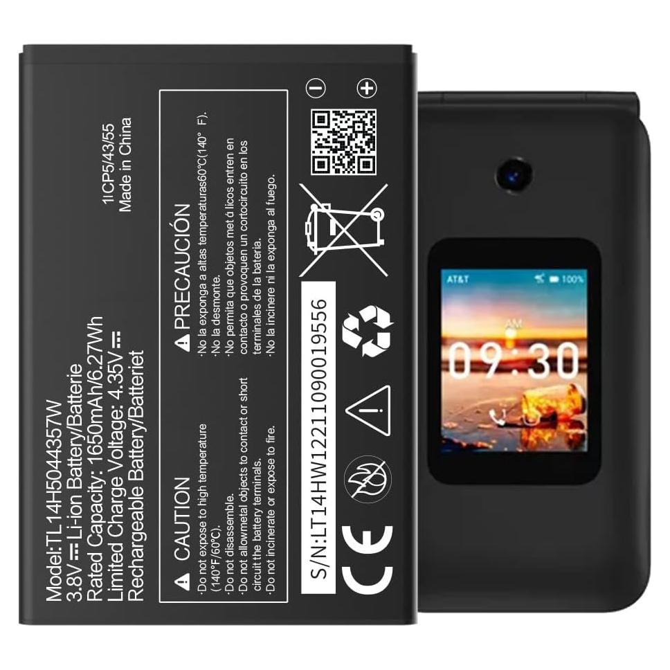 Batería de Reemplazo ITMBET TL14H5044357W 1650mAh para AT&T Cingular Flip IV