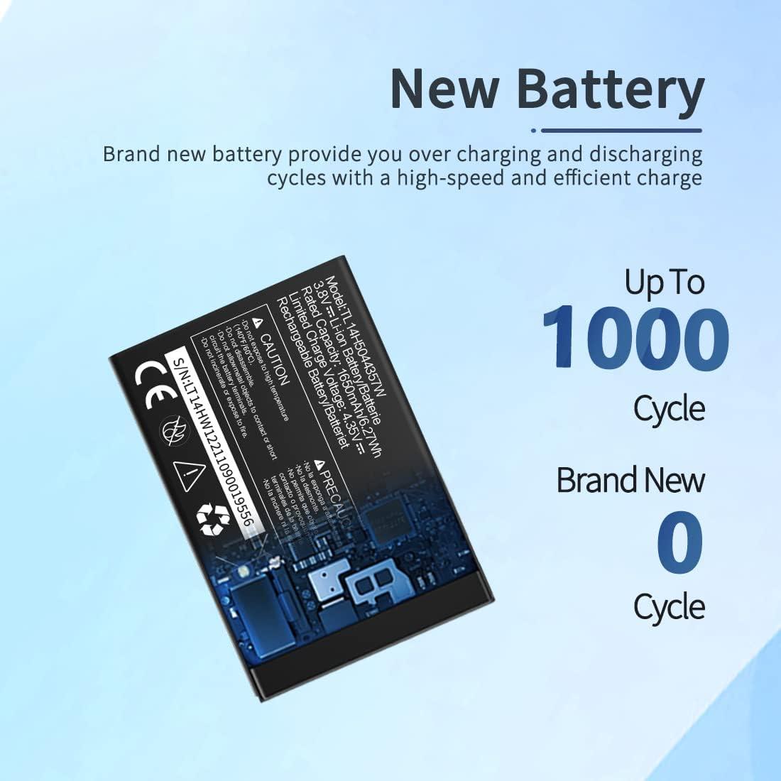 Batería de Reemplazo ITMBET TL14H5044357W 1650mAh para AT&T Cingular Flip IV