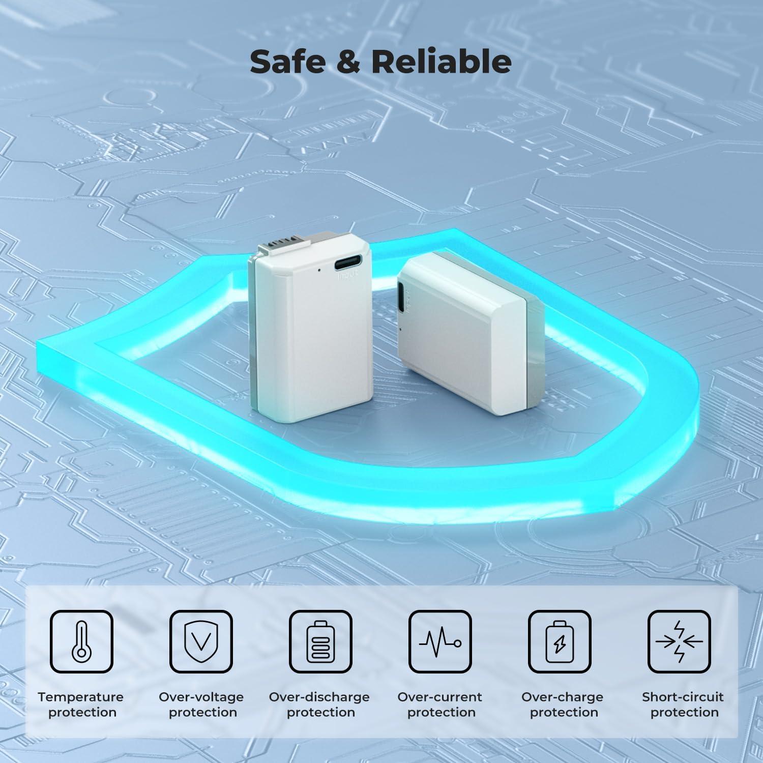 Baterías K&F CONCEPT NP-FW50 2-Pack Carga Rápida USB-C