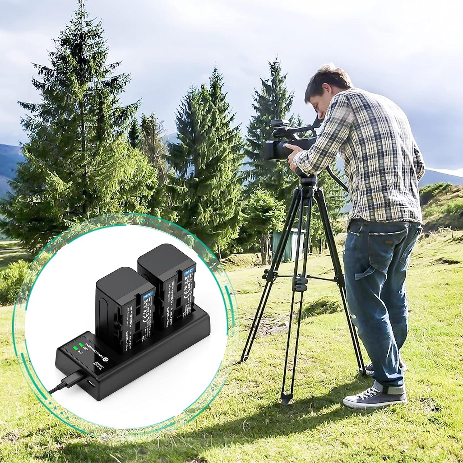 Batería FirstPower NP-F750 5600mAh + Cargador USB Doble