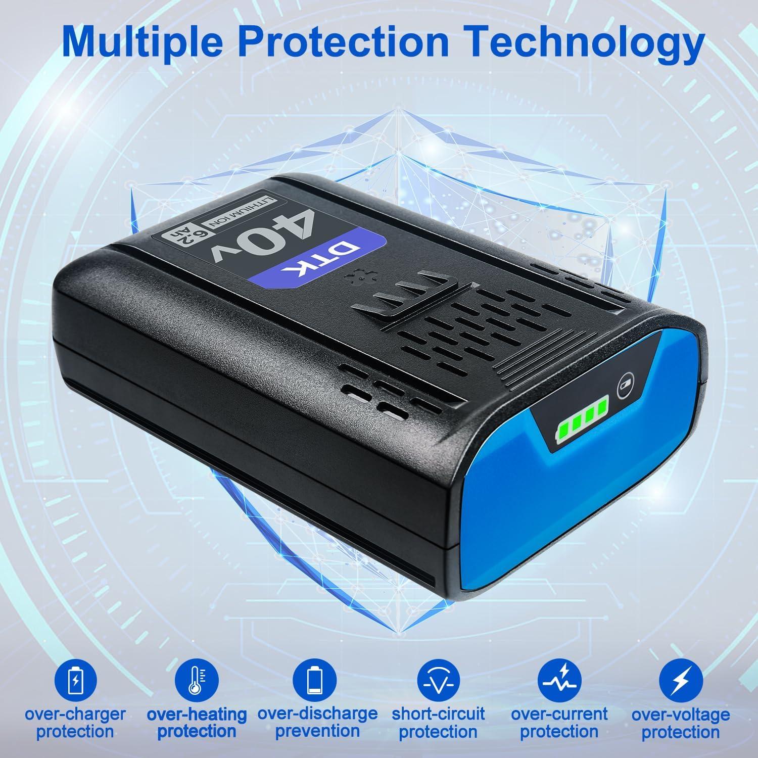 Batería de Reemplazo DTK 40V 6200mAh para Herramientas Kobalt