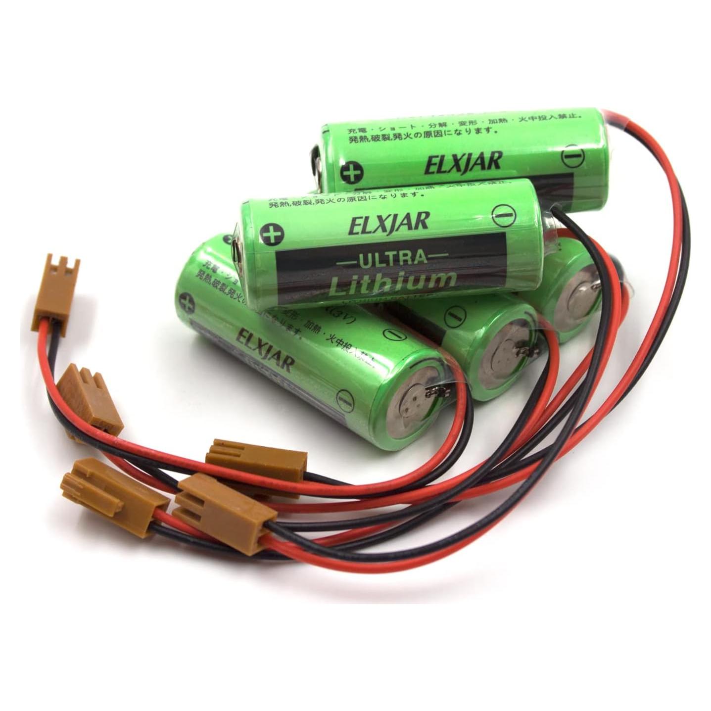 Paquete de 5 Baterías de Litio No Recargable Elxjar CR17450SE-R 3V 2200mAh