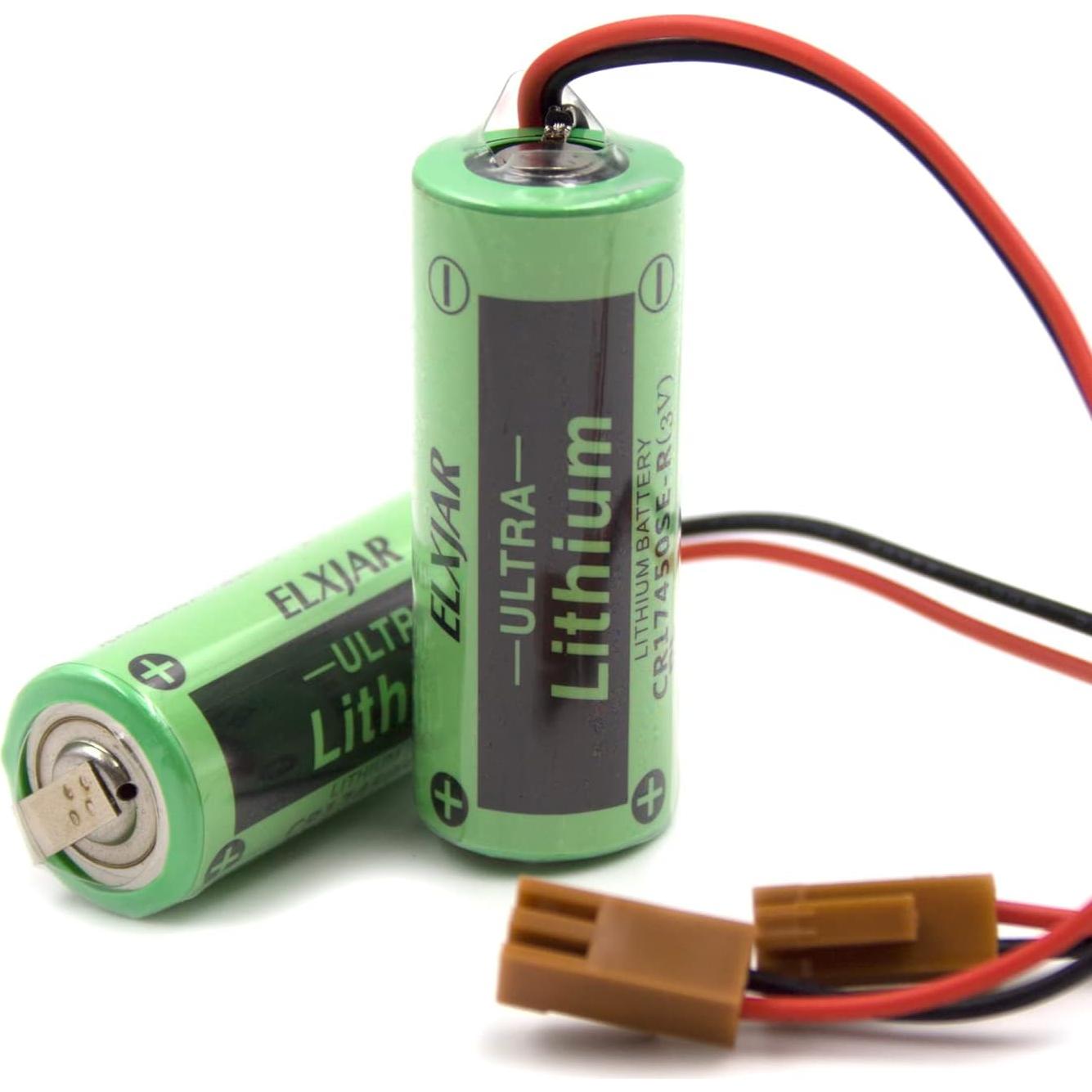 Paquete de 5 Baterías de Litio No Recargable Elxjar CR17450SE-R 3V 2200mAh