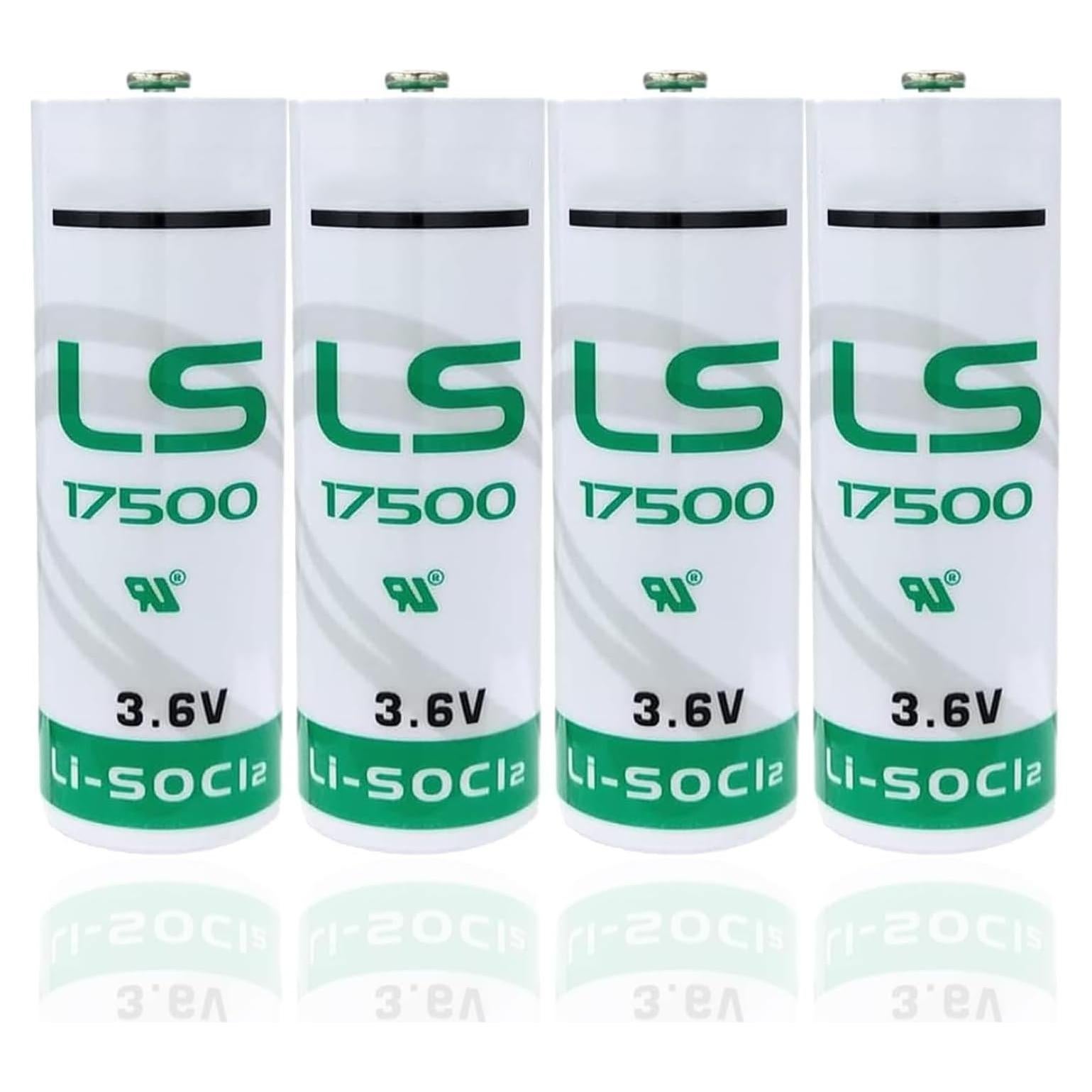 Paquete de 4 Baterías de Litio LS17500 3.6V 3600mAh MAXICHUN