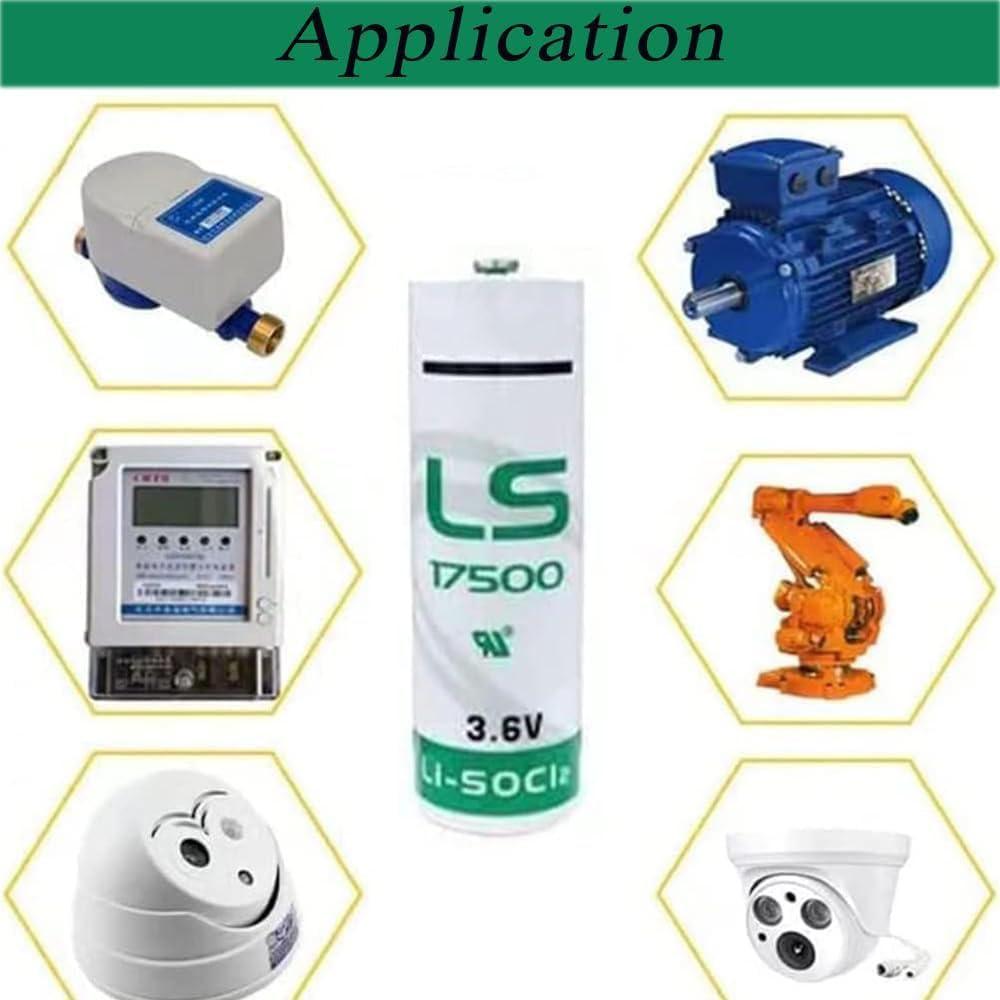 Paquete de 4 Baterías de Litio LS17500 3.6V 3600mAh MAXICHUN