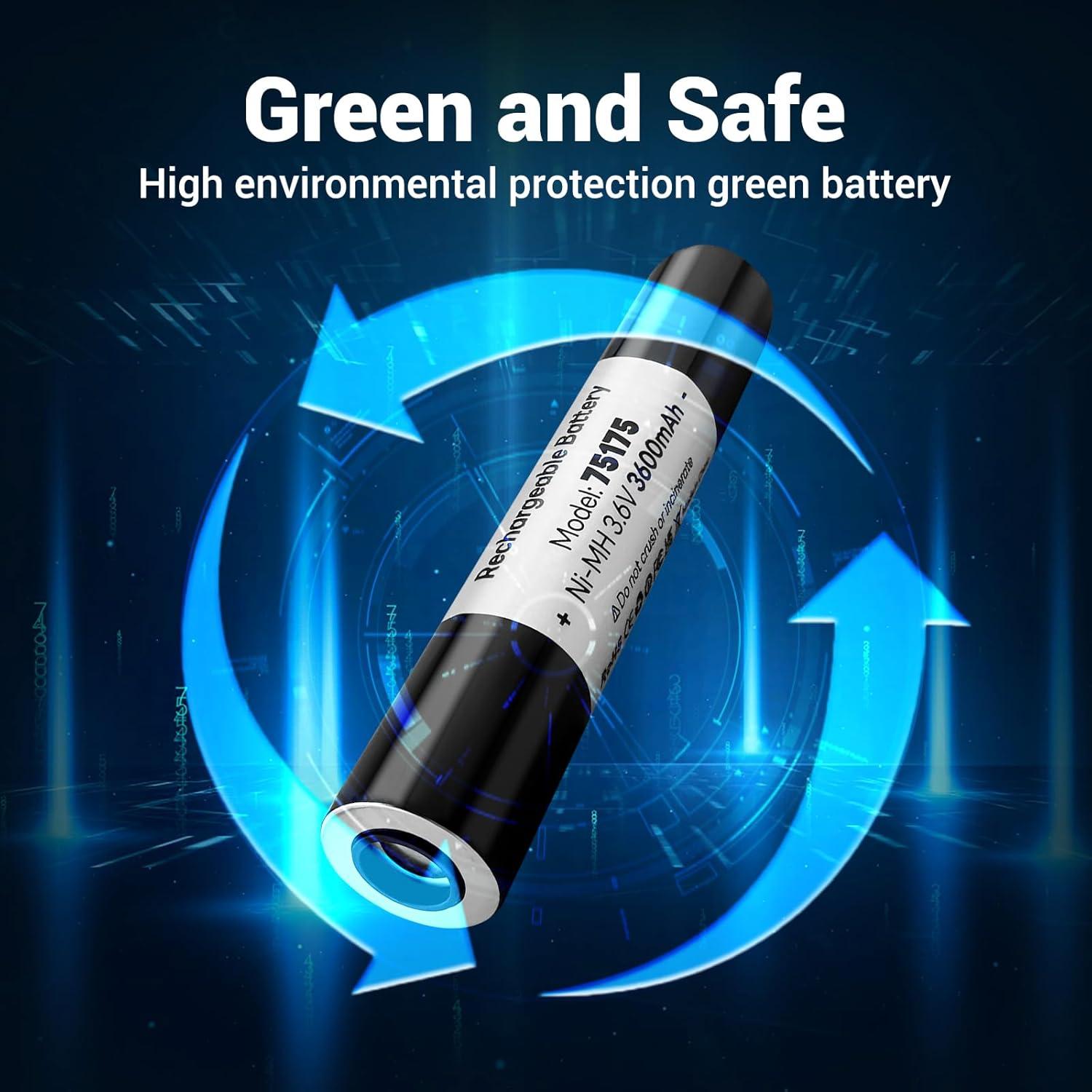 Batería Recargable Ni-MH 3.6V 3600mAh 75175 para Linternas Streamlight