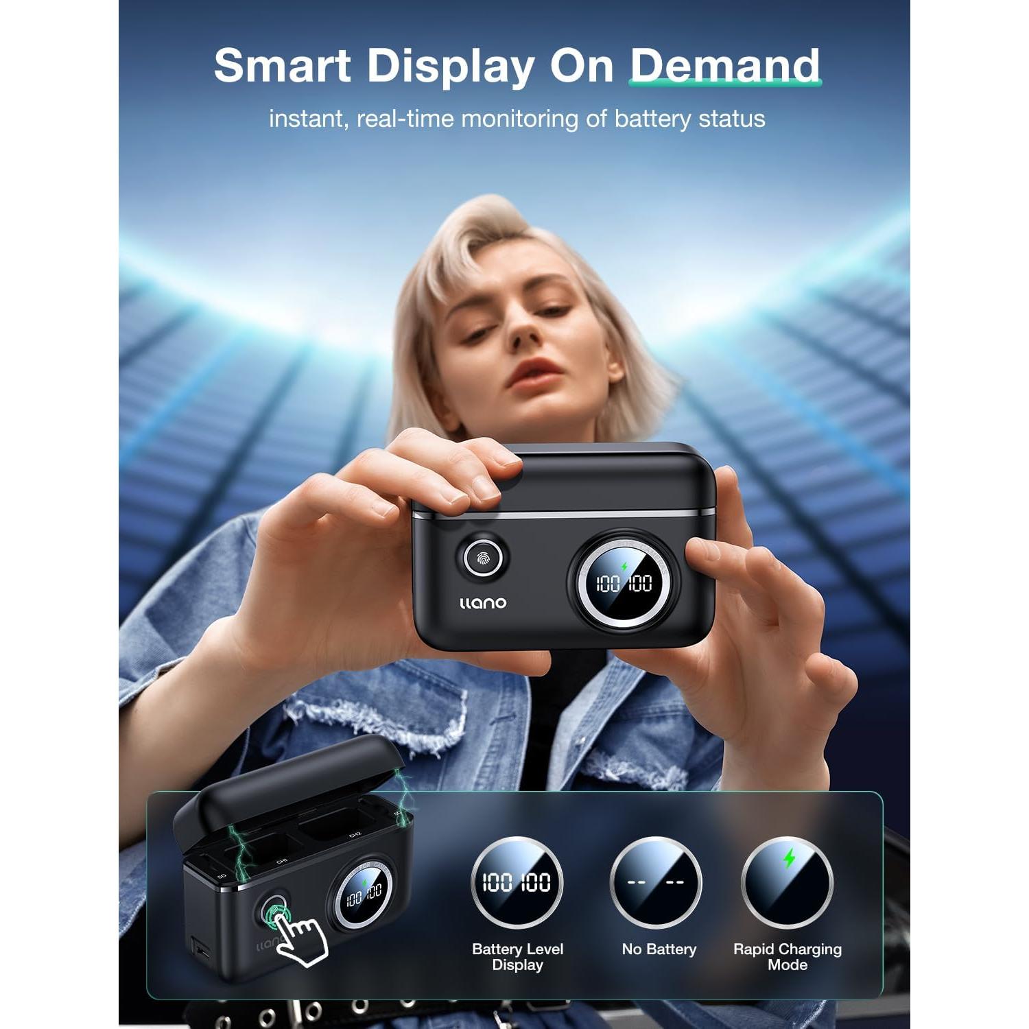 Cargador Doble Rápido 18W y 2 Baterías NP-FW50 para Sony