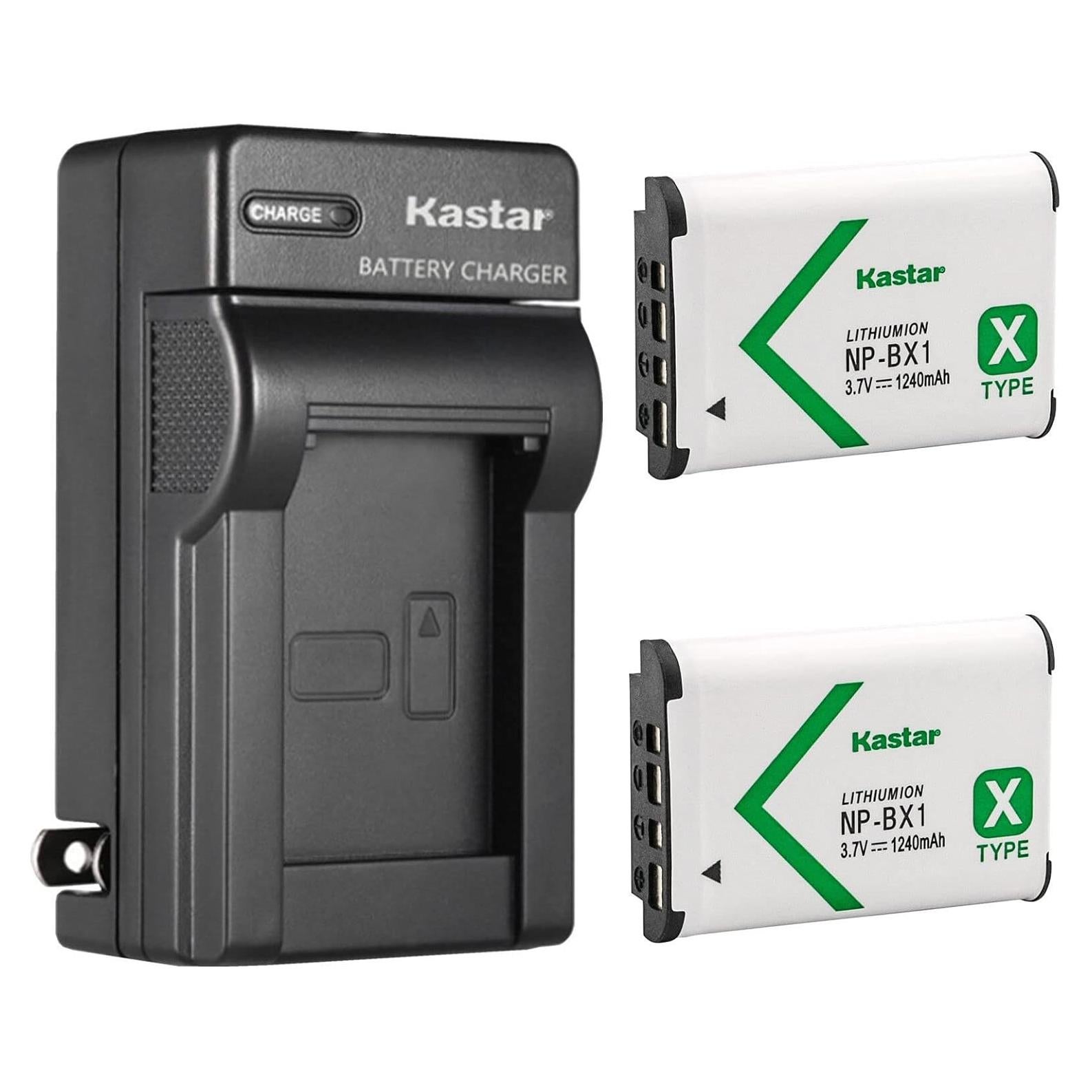 Kastar 2 Baterías NP-BX1 y Cargador de Pared para Sony ZV-1