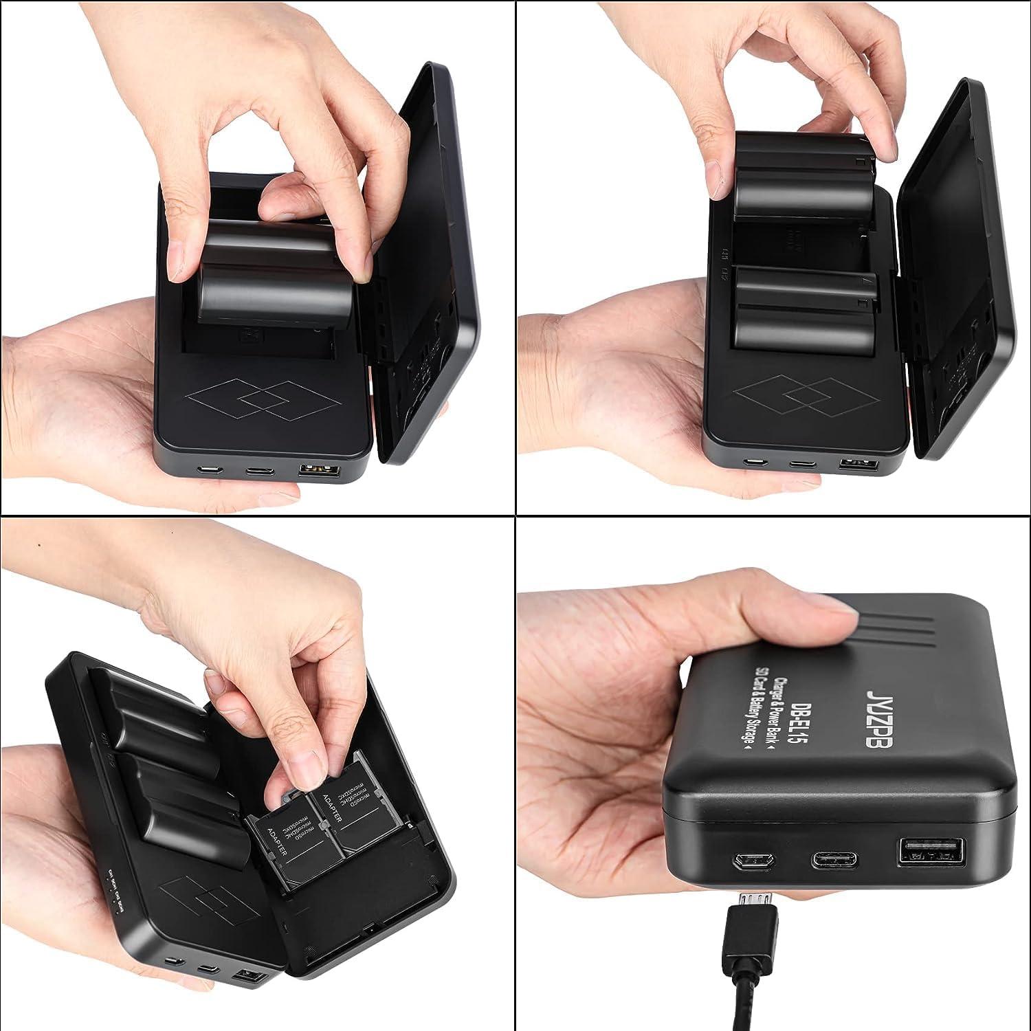 Paquete de 2 Baterías EN-EL15C y Cargador JYJZPB para Nikon