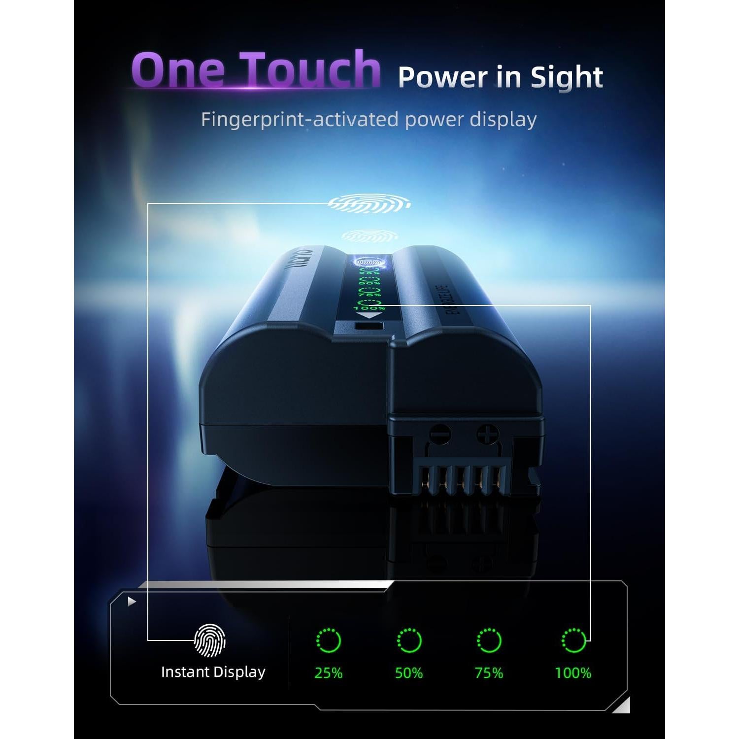 Batería Nikon EN-EL15C 2600mAh 2-Pack Aurora USB-C