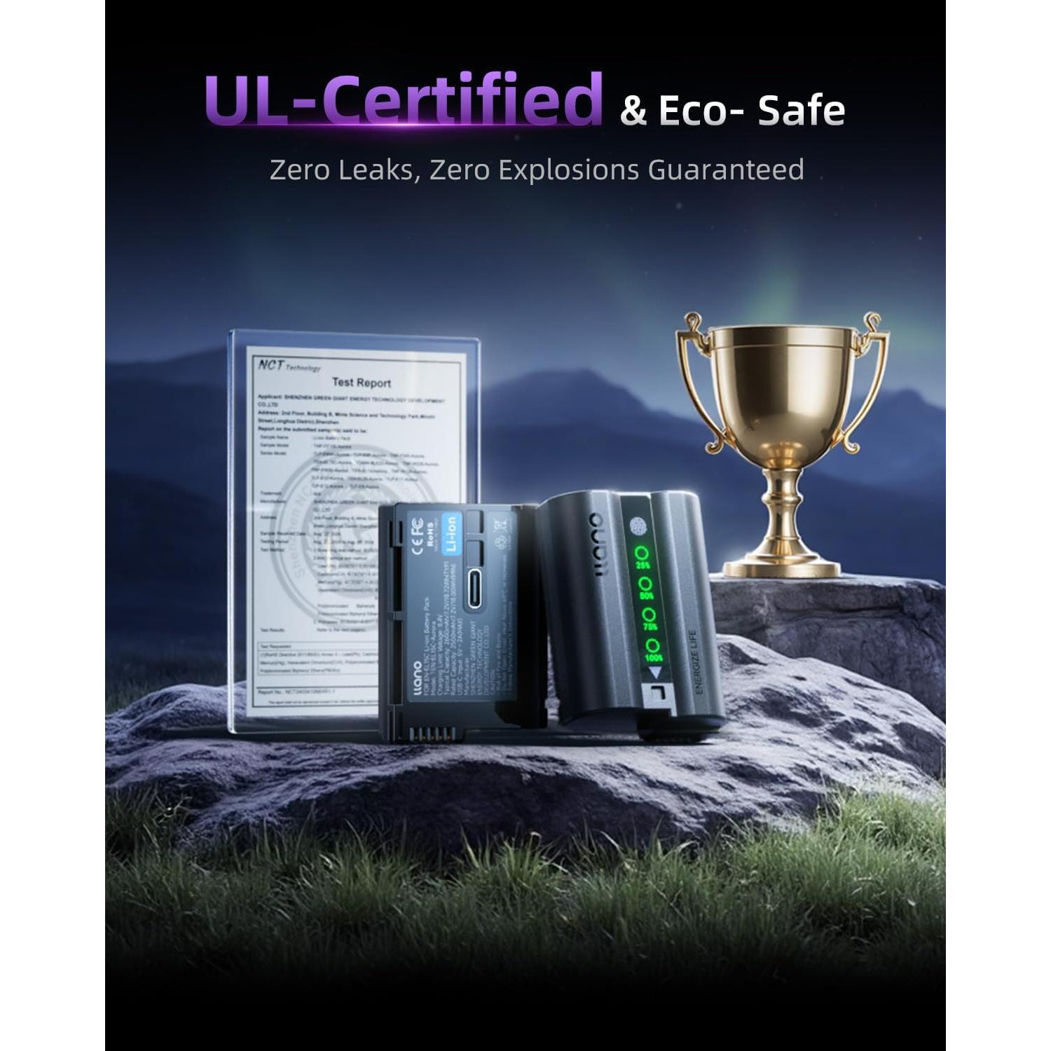 Batería Nikon EN-EL15C 2600mAh 2-Pack Aurora USB-C