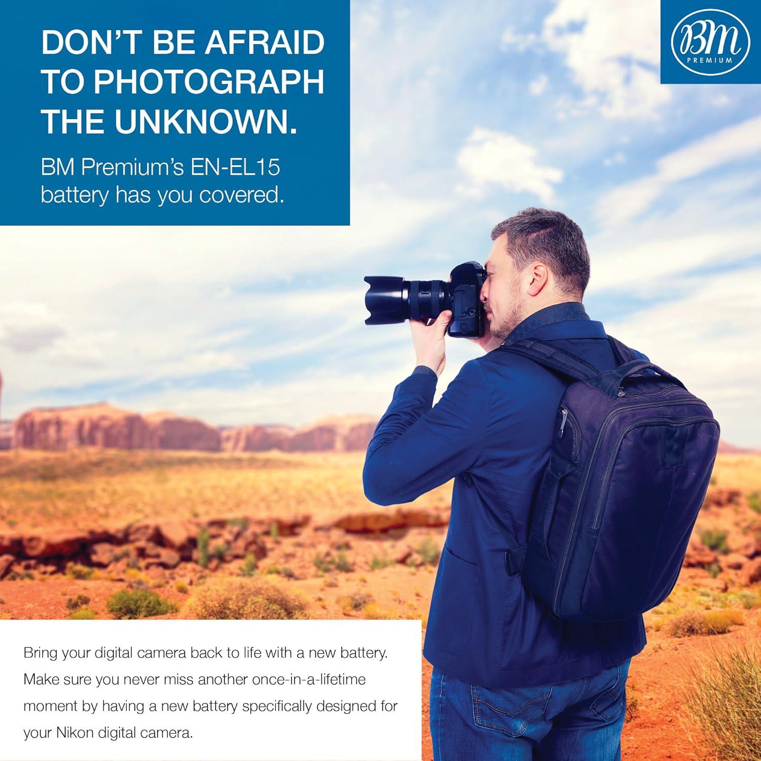 BM Premium Kit de 2 Baterías EN-EL15 y Cargador para Nikon