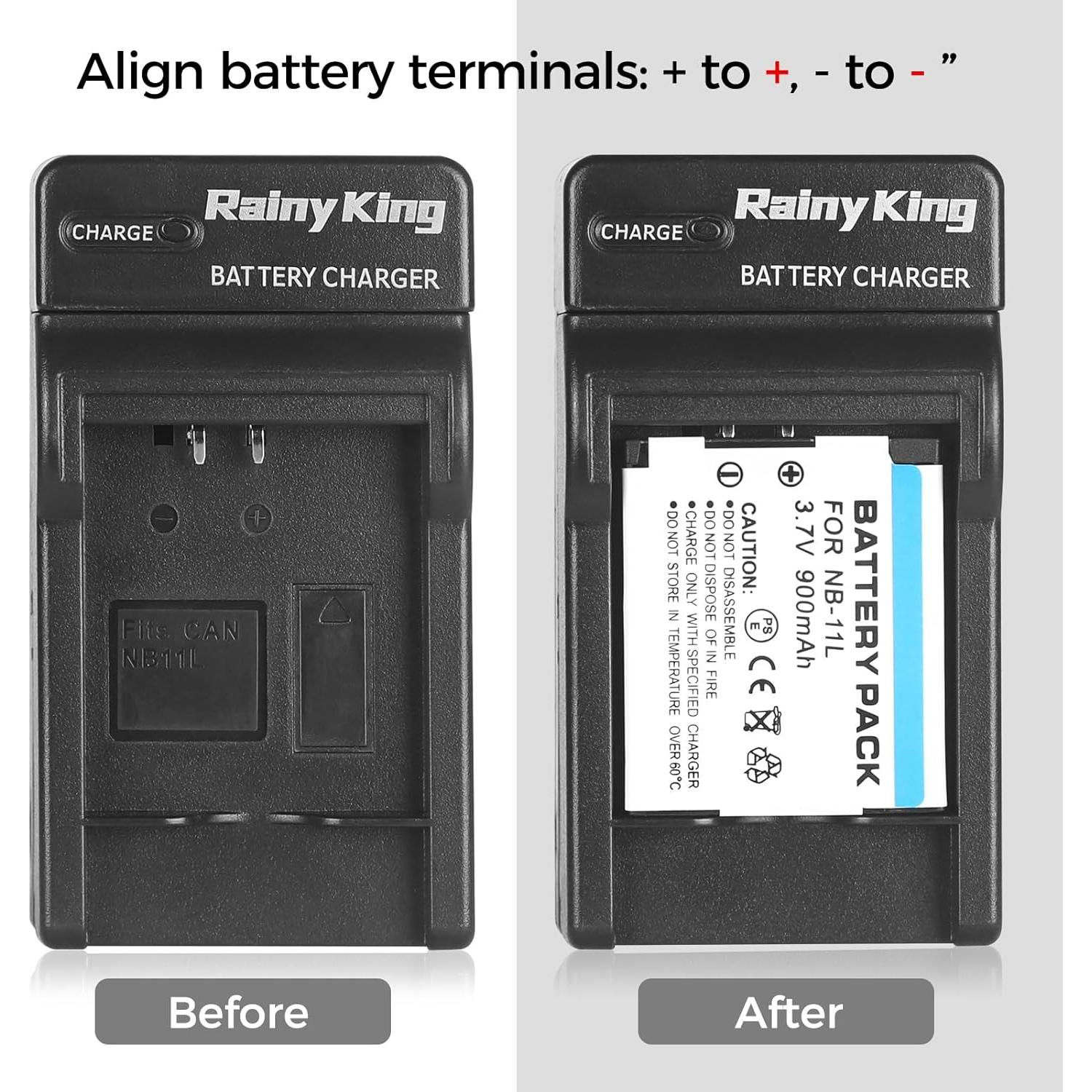 Cargador de batería Canon NB-11L NB-11LH con LCD