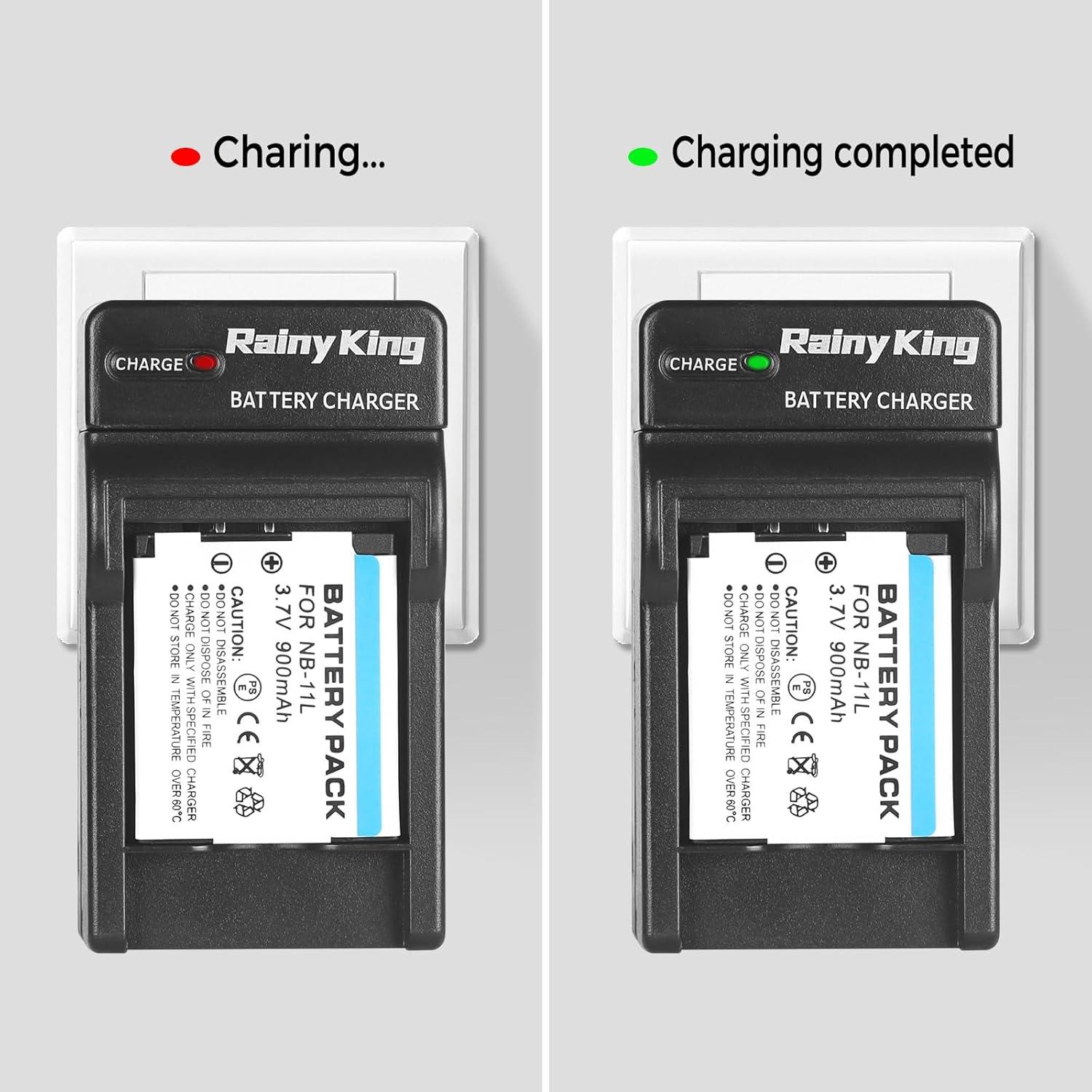 Cargador de batería Canon NB-11L NB-11LH con LCD