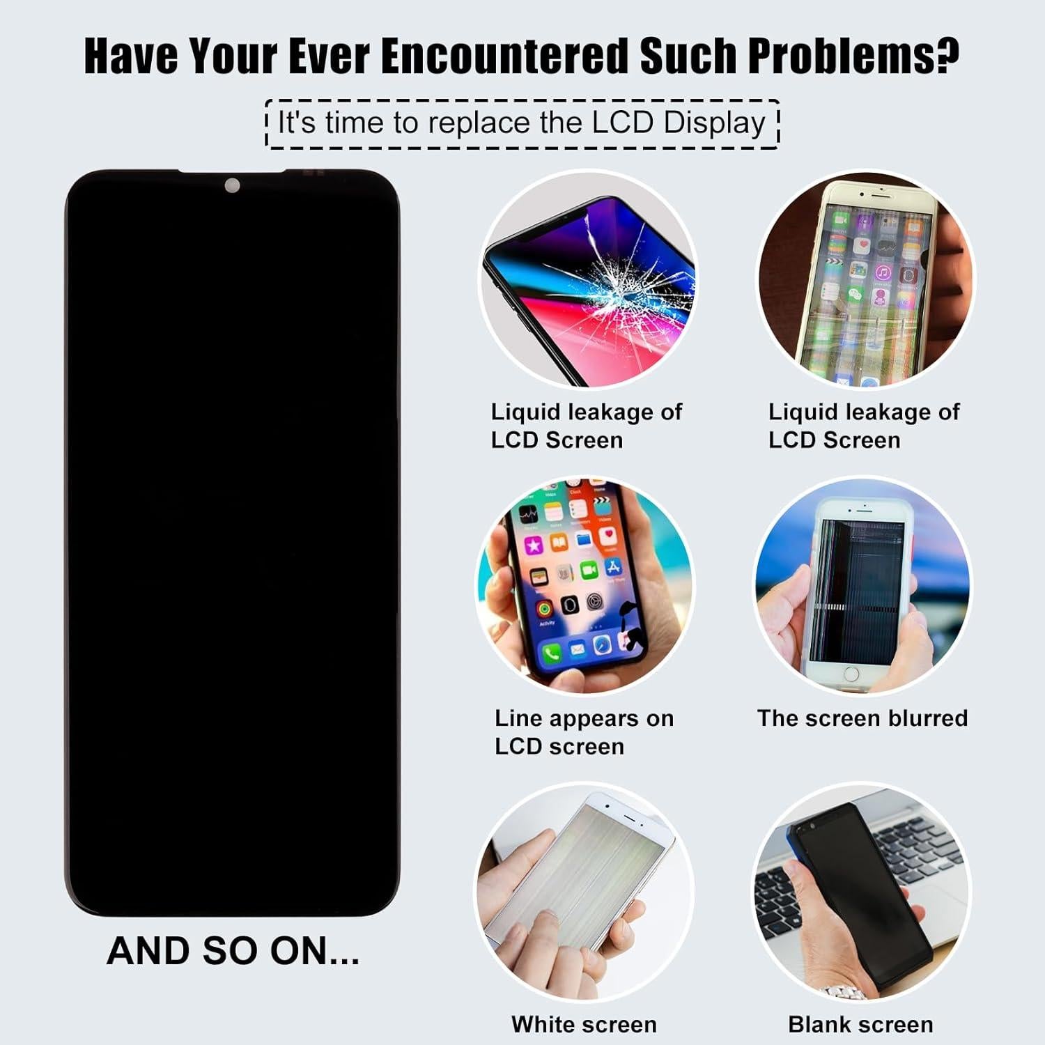 Display LCD Reemplazo ZTE Blade A73 4G/V50 + Herramientas