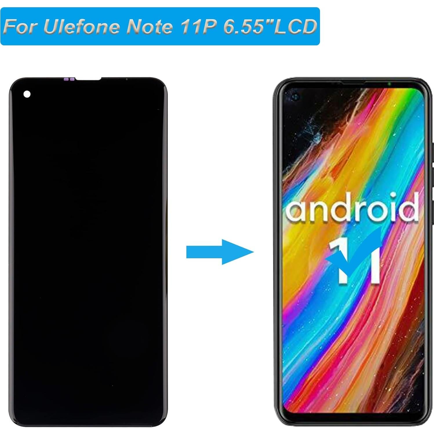 Pantalla LCD Ulefone Note 11P 6.55" + Herramientas Incluidas