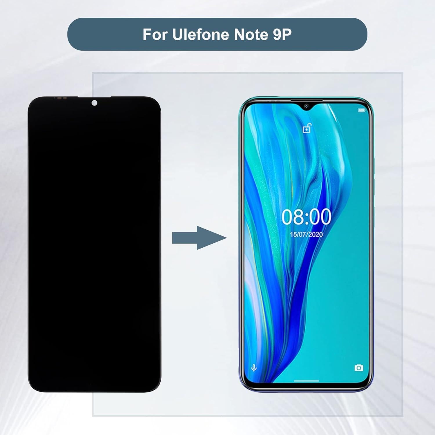 Pantalla LCD Ulefone Note 9P 6.52" (16.56 cm) con Herramientas