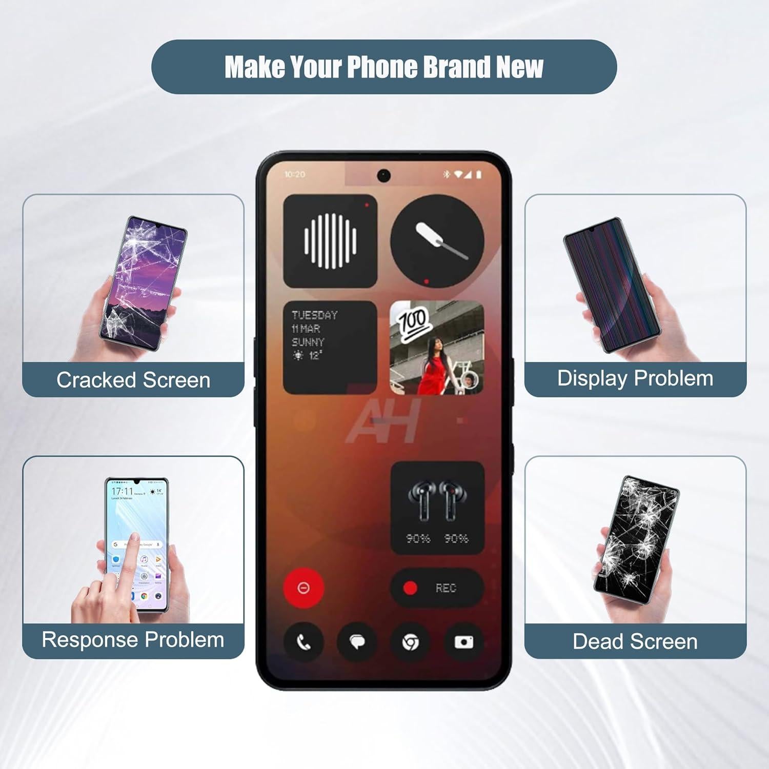 Pantalla LCD Táctil Compatible Nothing Phone (3a) A059 6.77"