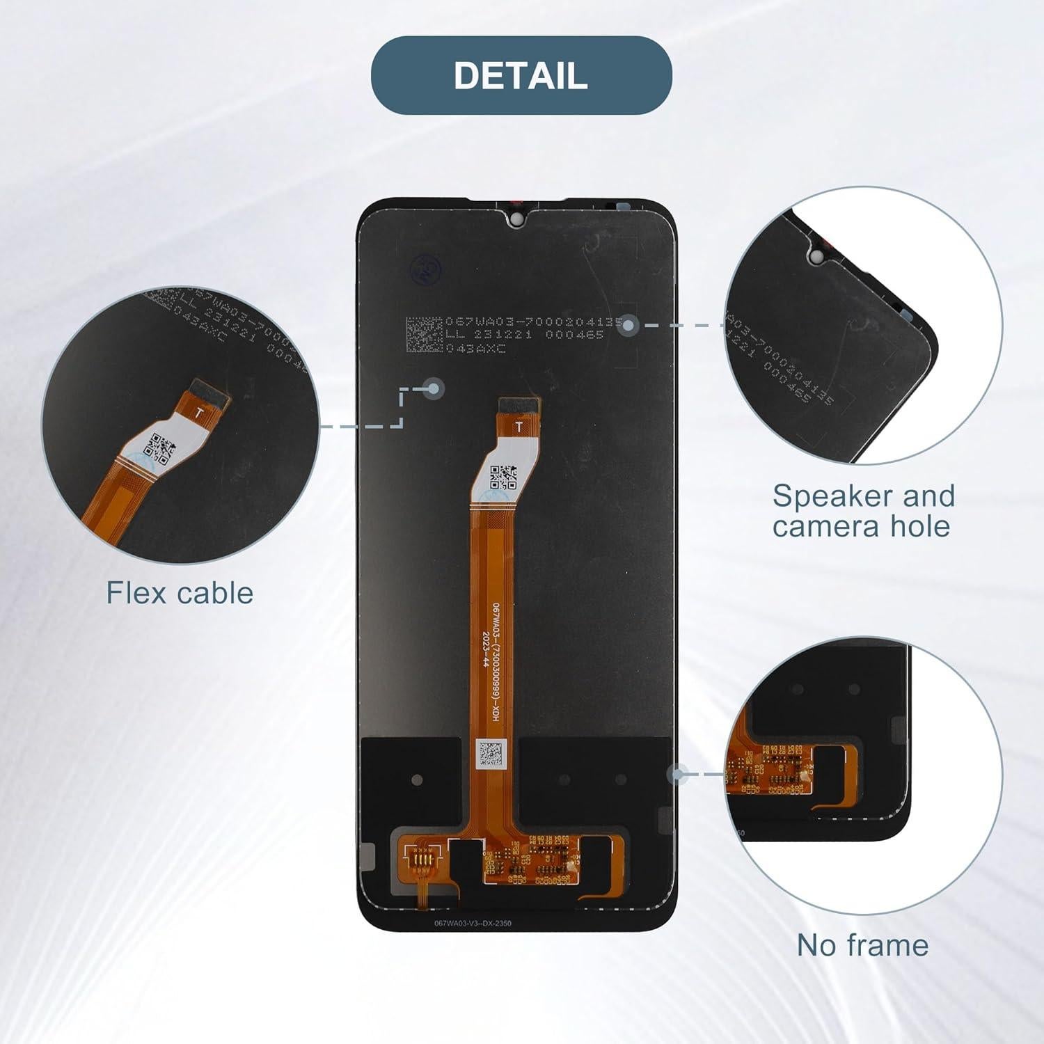 Pantalla LCD Táctil Digitalizador BLU View 5 PRO 6.75" Negro